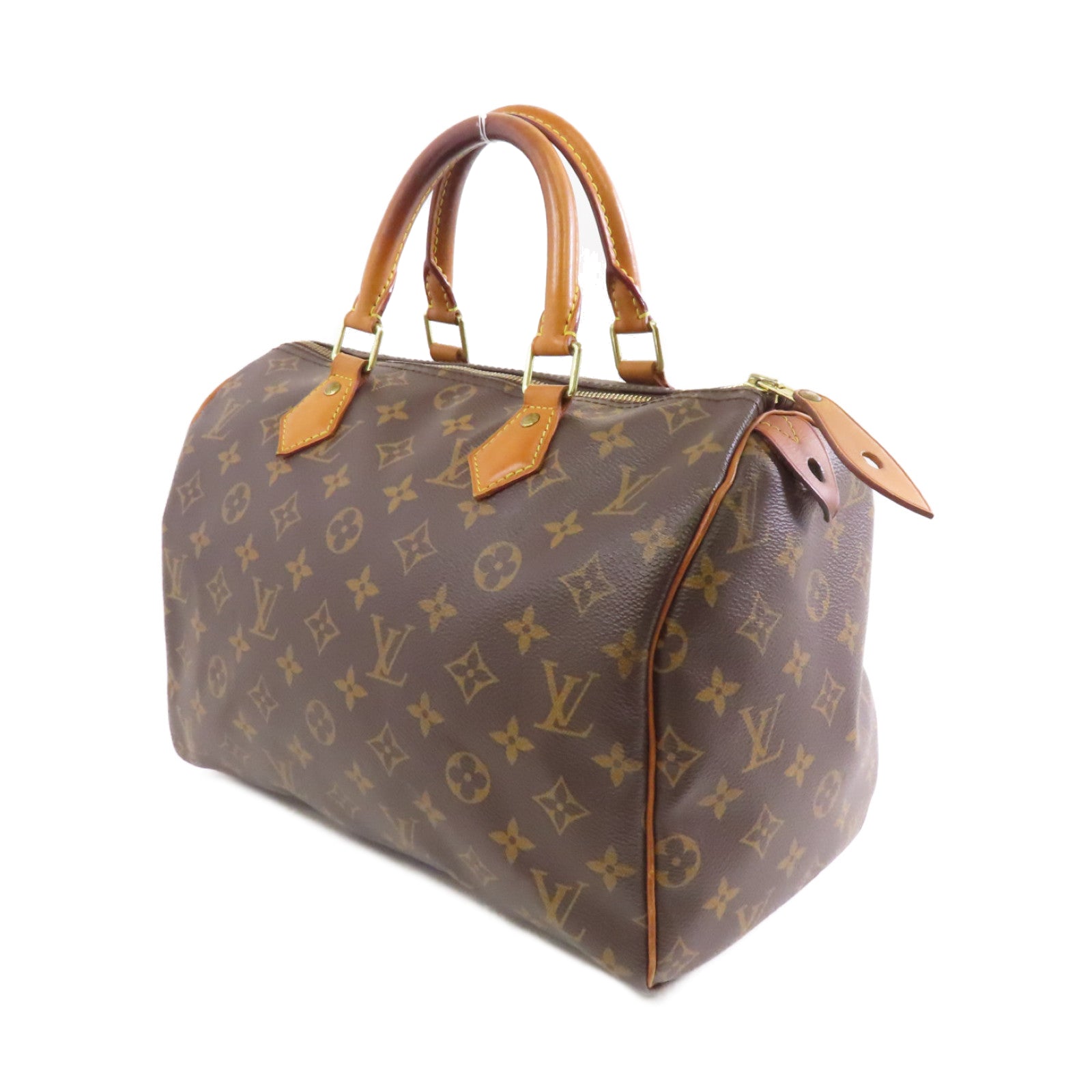 LOUIS VUITTON 【激減優惠】Monogram Speedy 30金扣手挽袋棕色