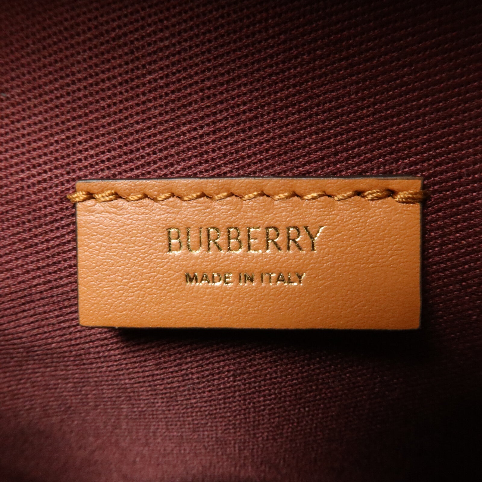BURBERRY 塗層帆布Mini Check Vanity Bag鏈帶手挽肩背兩用袋