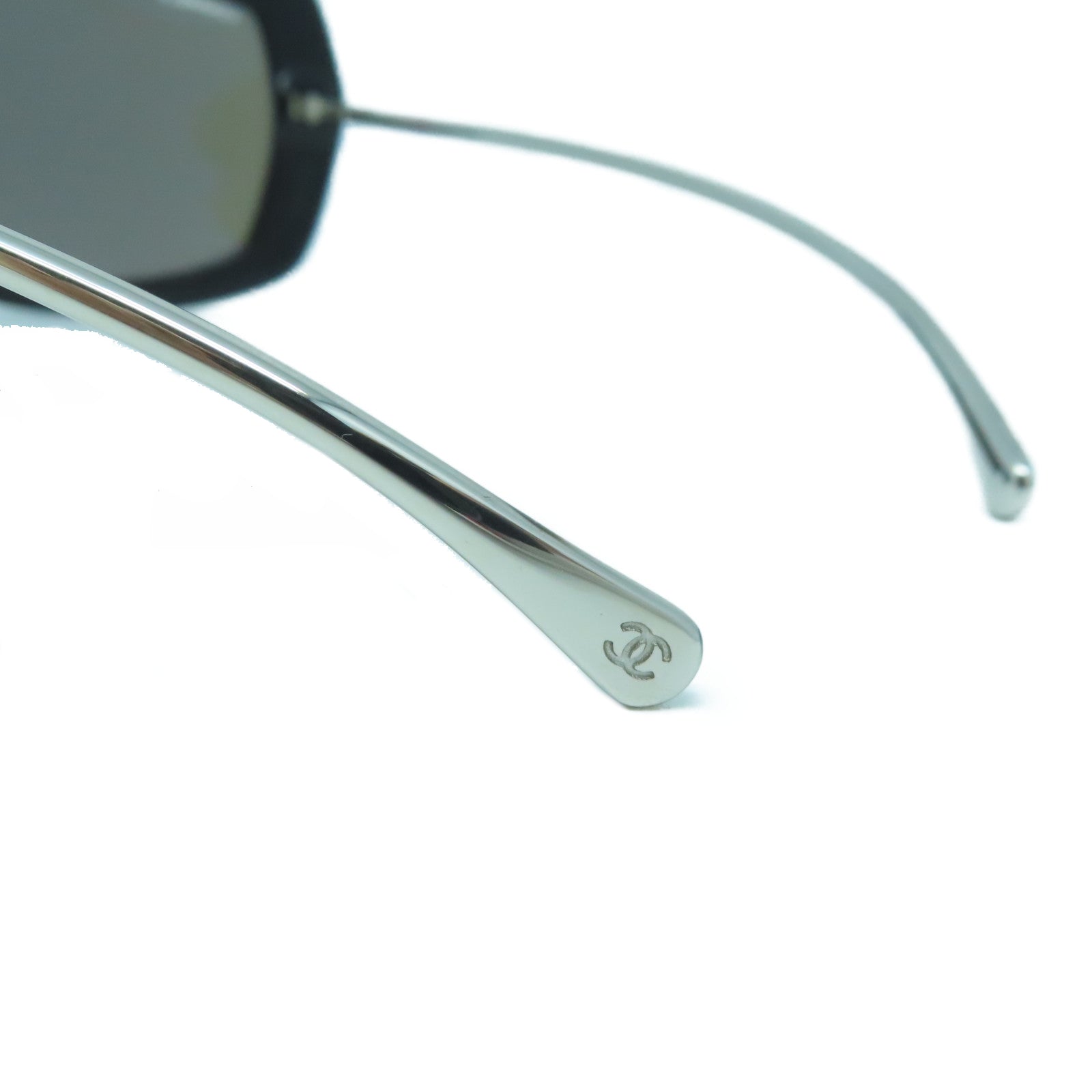 CHANEL 【激減優惠】PVC Sunglasses太陽眼鏡黑色/銀色