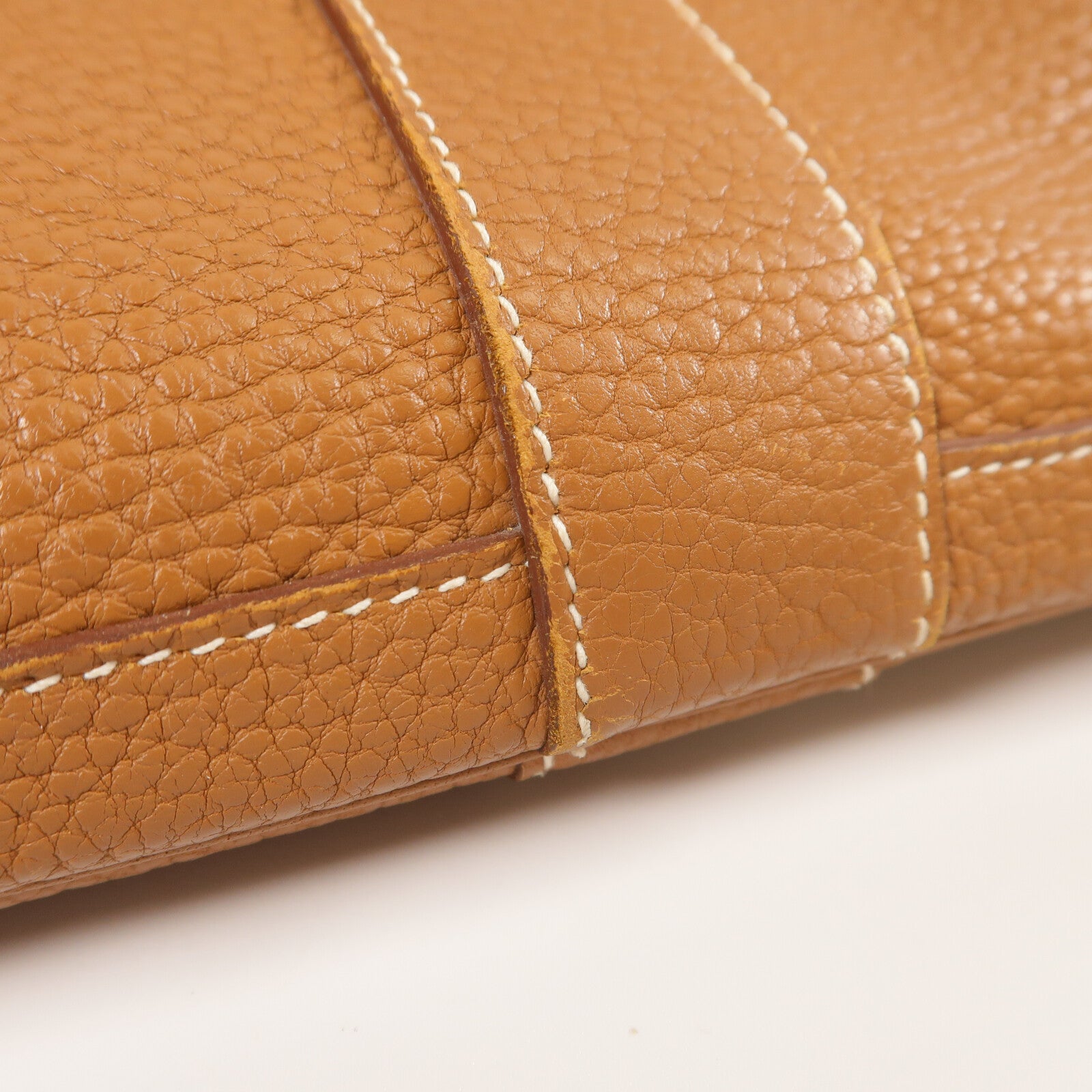 HERMES Negonda皮革Garden Party PM手挽袋Gold
