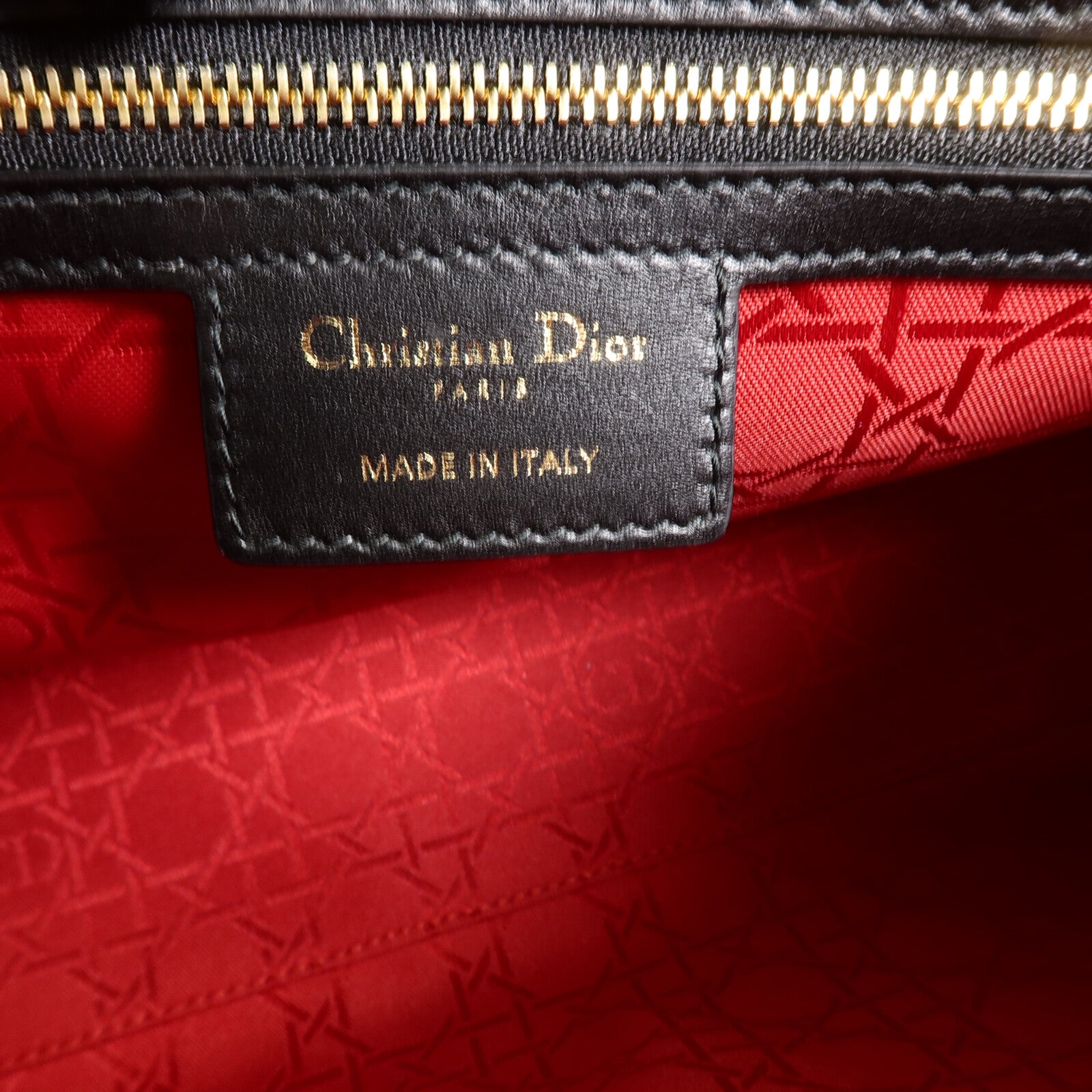 Dior 羊皮皮革Lady Dior GM手挽肩背兩用袋