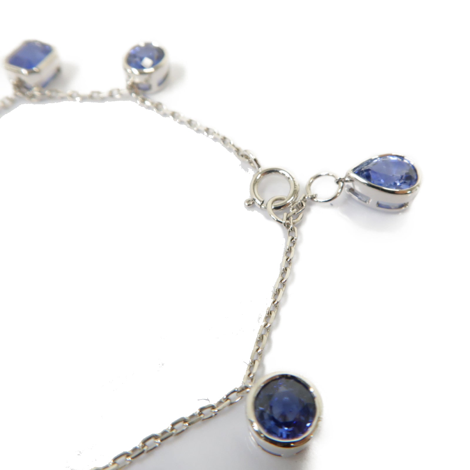 JEWELRY 18K白金Sapphire Bracelet 6.25ct藍寶石手鏈