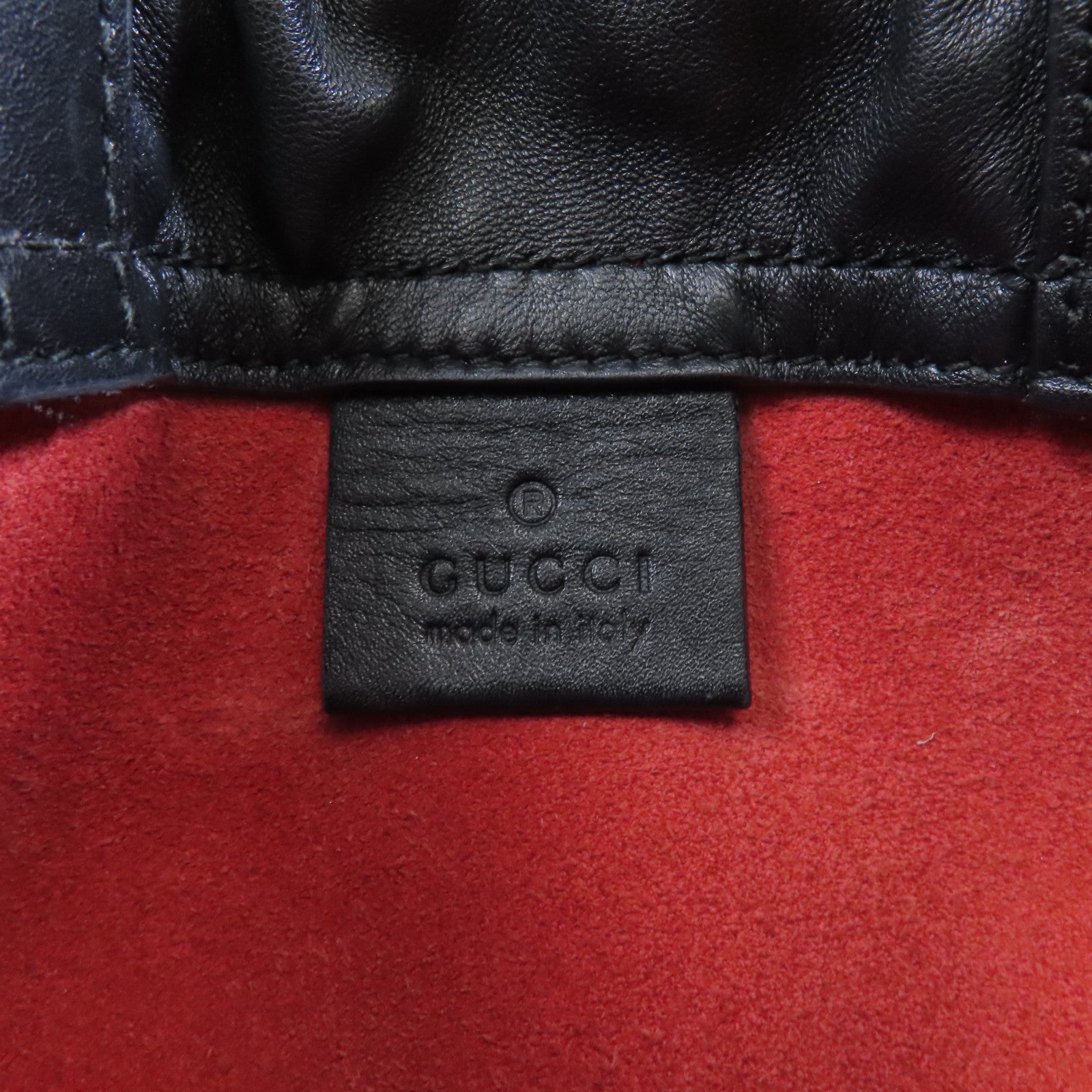 GUCCI 【激減優惠】牛皮皮革Backpack背包紅色
