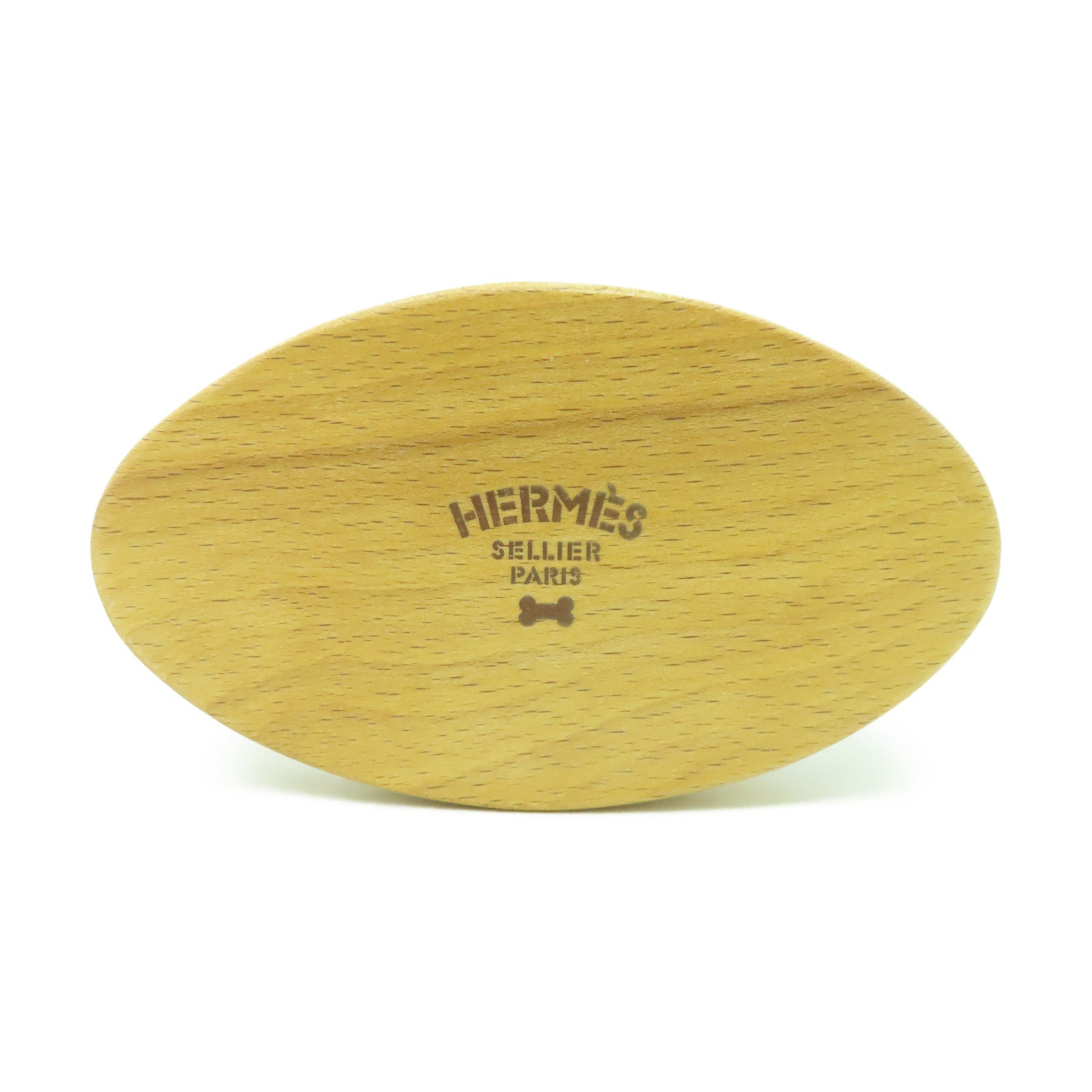 HERMES 【激減優惠】金屬/木料Brosse Pour Chien梳子啡色