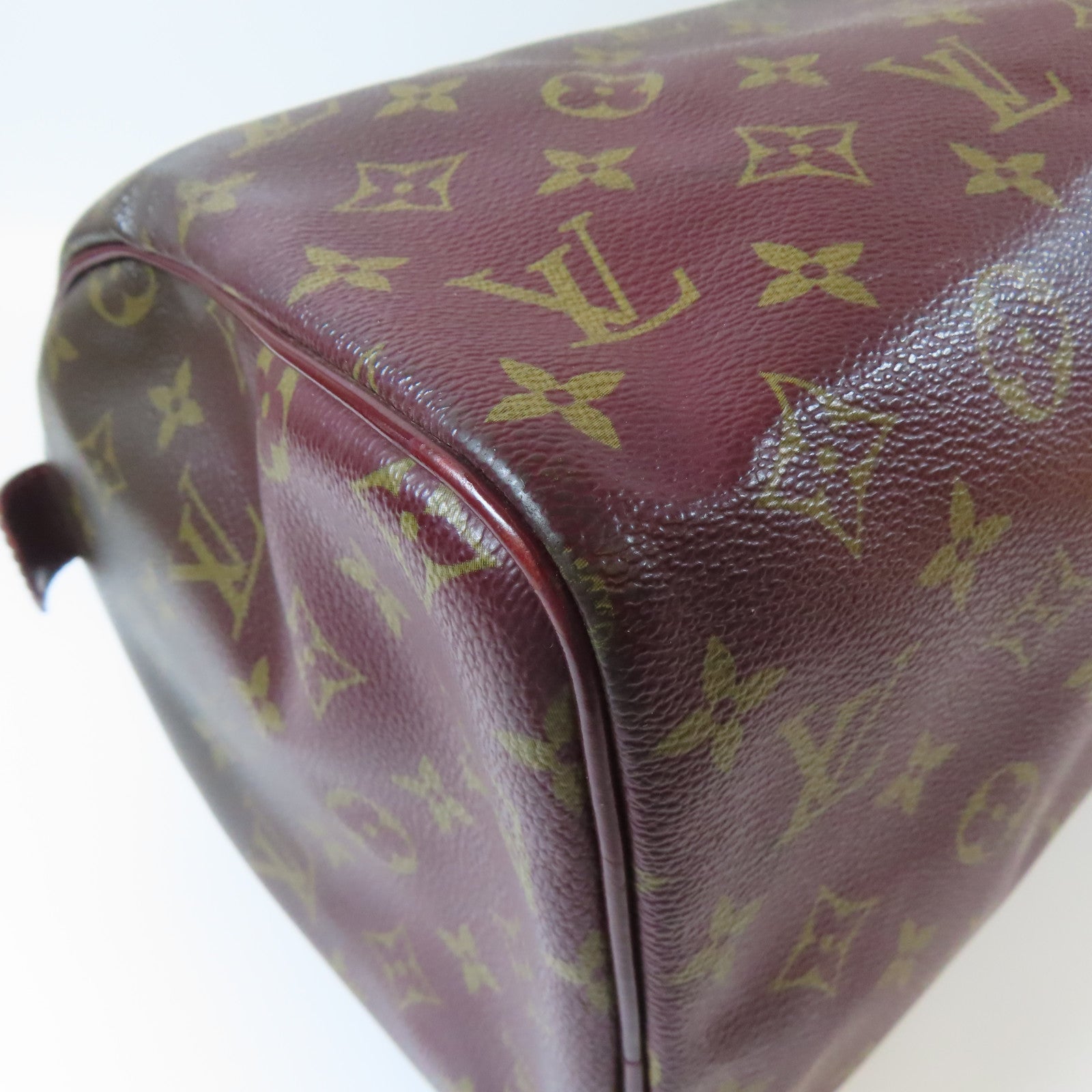 LOUIS VUITTON **【激減優惠】Monogram Mirage Speedy 30金扣手挽袋啡色/紅色