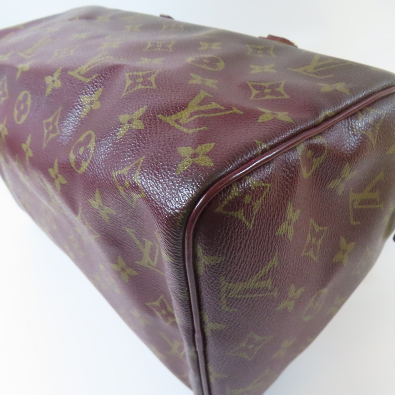 LOUIS VUITTON **【激減優惠】Monogram Mirage Speedy 30金扣手挽袋啡色/紅色