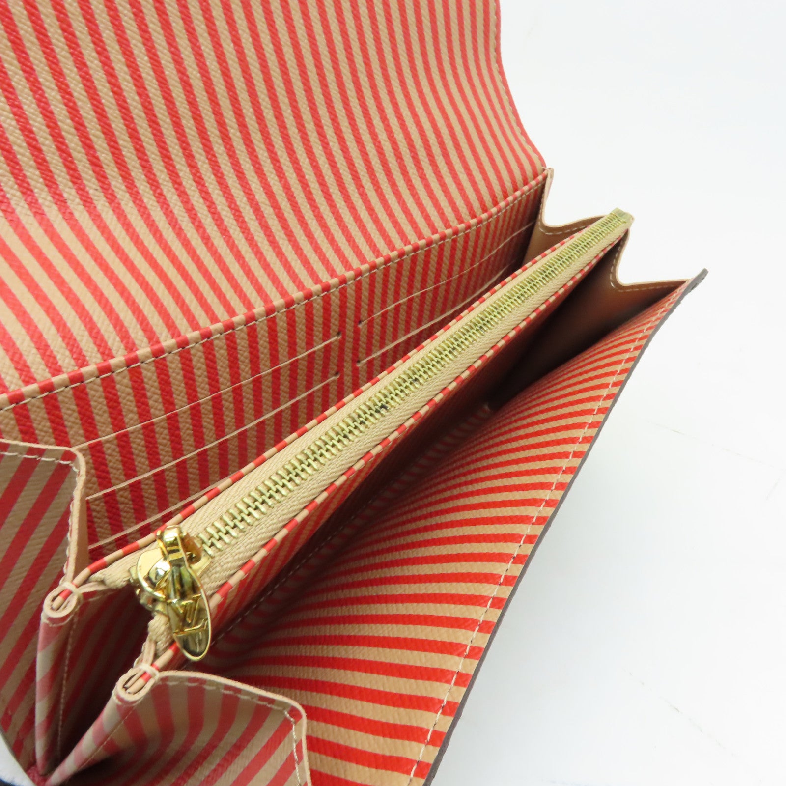LOUIS VUITTON 【激減優惠】Monogram Portefeuille Sarah Trunk Motti Zip金扣長錢包棕色