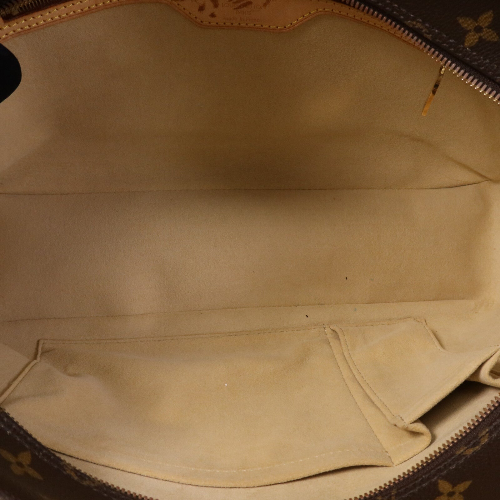 LOUIS VUITTON Monogram Cite GM金扣肩背袋棕色