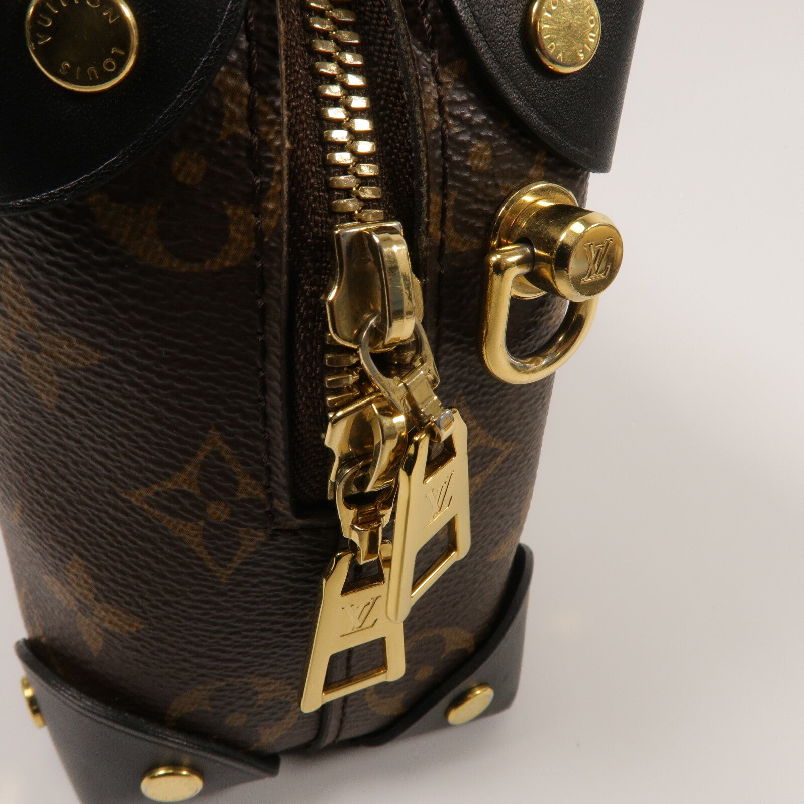 LOUIS VUITTON Monogram Petite Malle Souple手挽肩背兩用袋