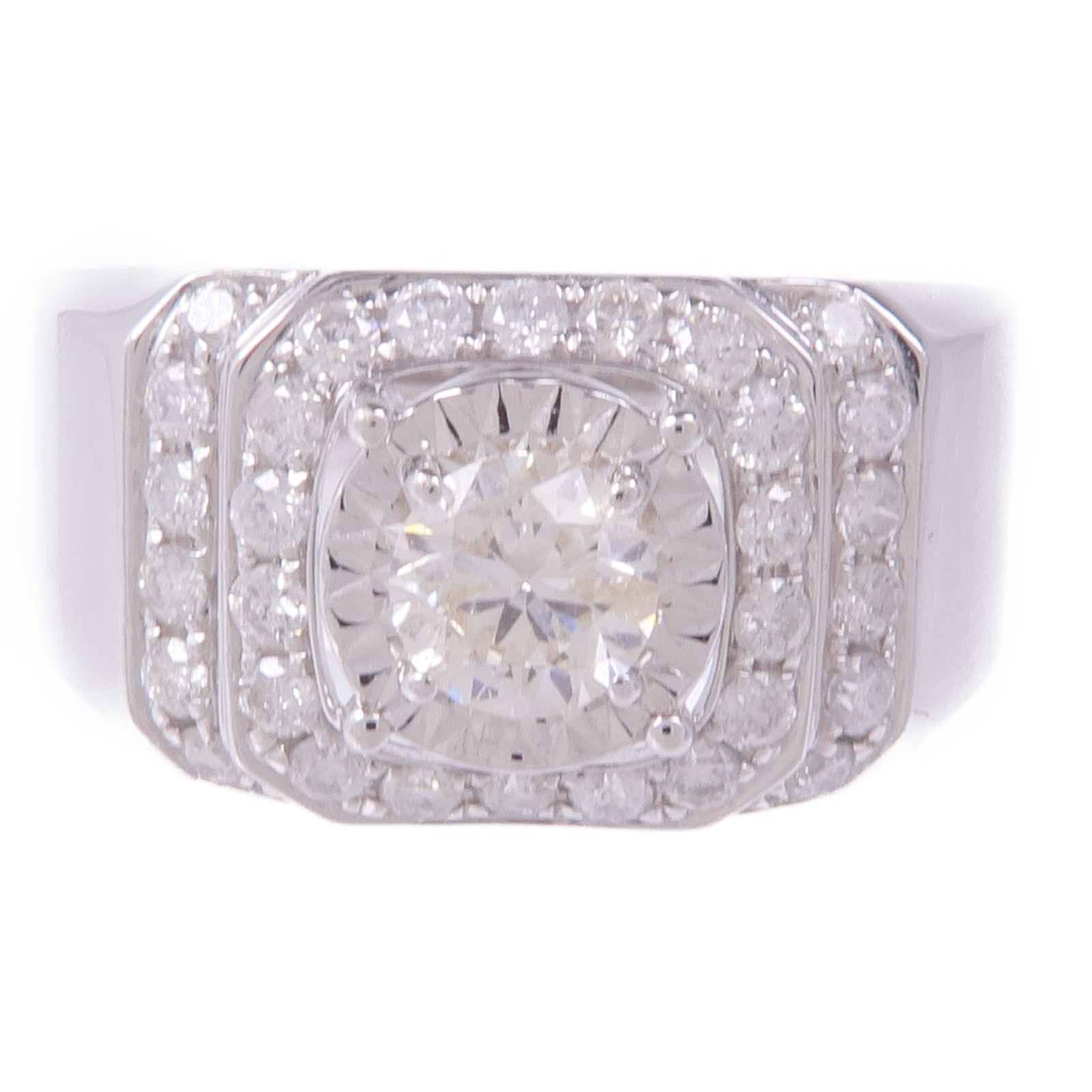 JEWELRY 【激減優惠】18K白金Diamond Ring鑽石戒指US#9