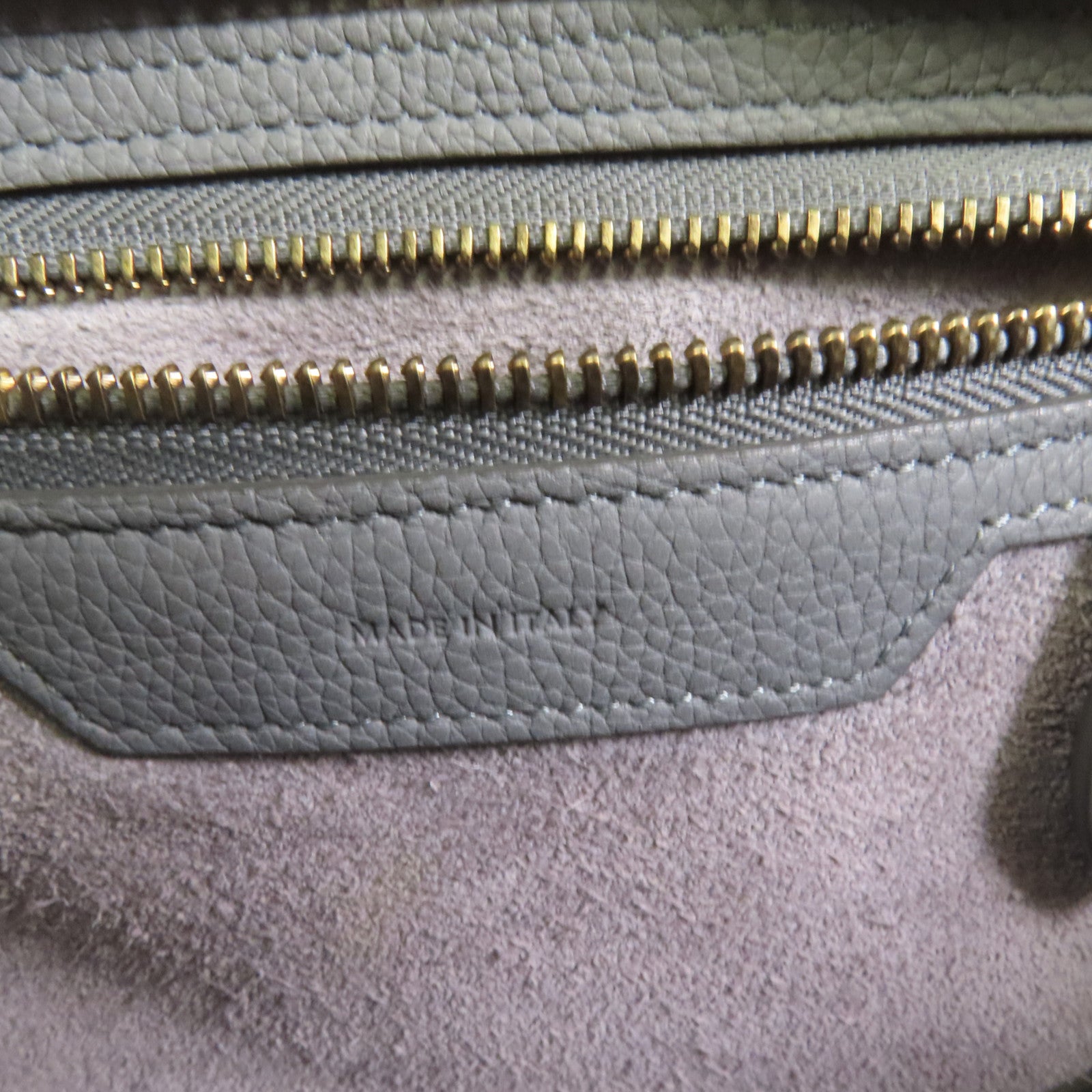 CELINE 牛皮皮革Micro Luggage金扣手挽袋