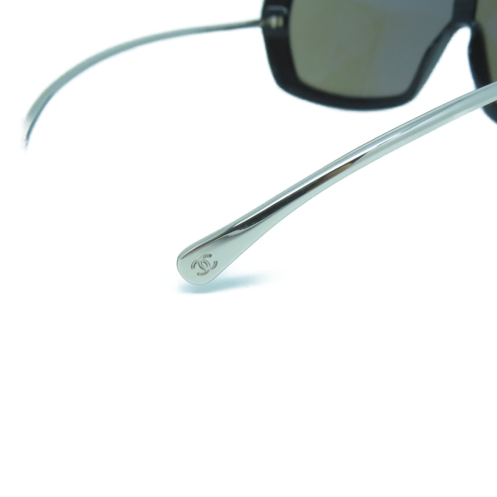 CHANEL 【激減優惠】PVC Sunglasses太陽眼鏡黑色/銀色