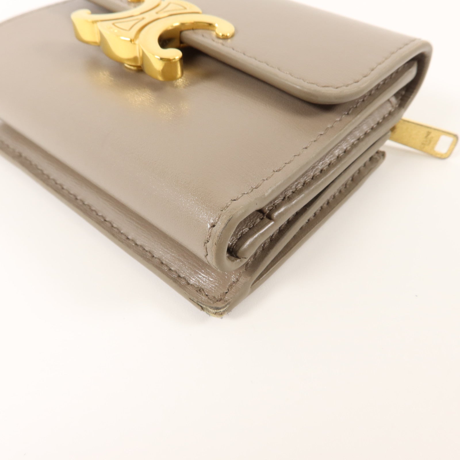 CELINE 牛皮皮革Compact Wallet with Coin Purse錢包