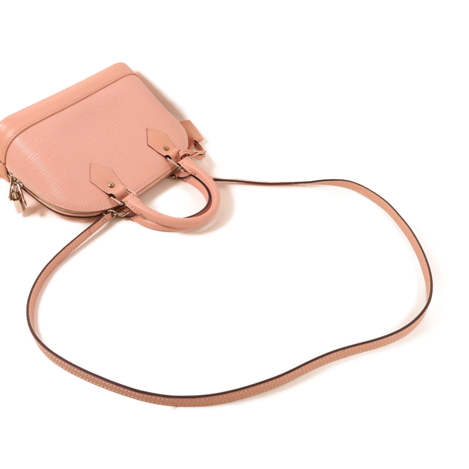 LOUIS VUITTON Epi Alma BB銀扣手挽肩背兩用袋