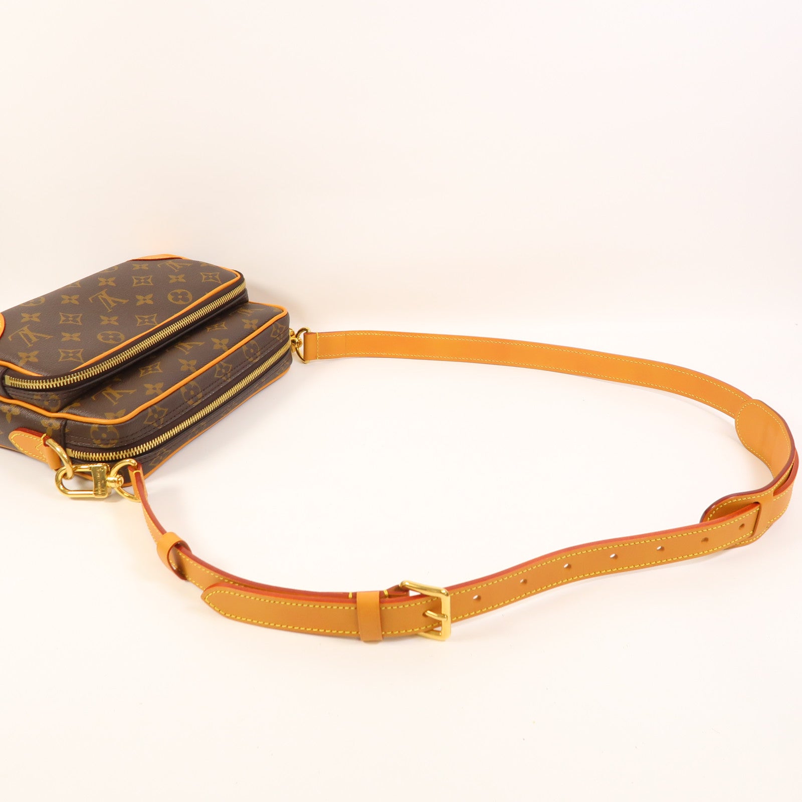 LOUIS VUITTON Monogram Nil金扣手挽肩背兩用袋