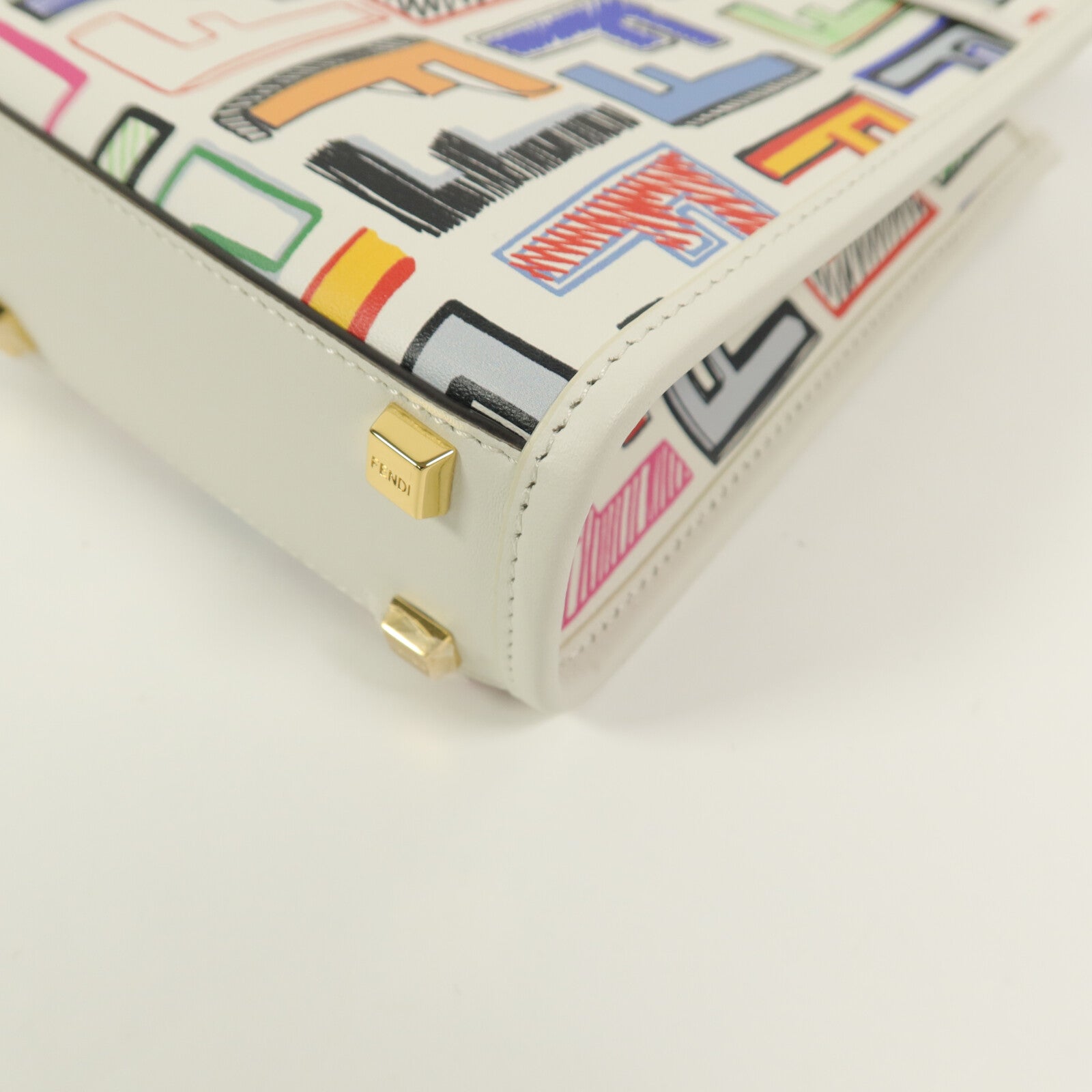 FENDI 牛皮皮革Mini Sunshine Shopper手挽肩背兩用袋