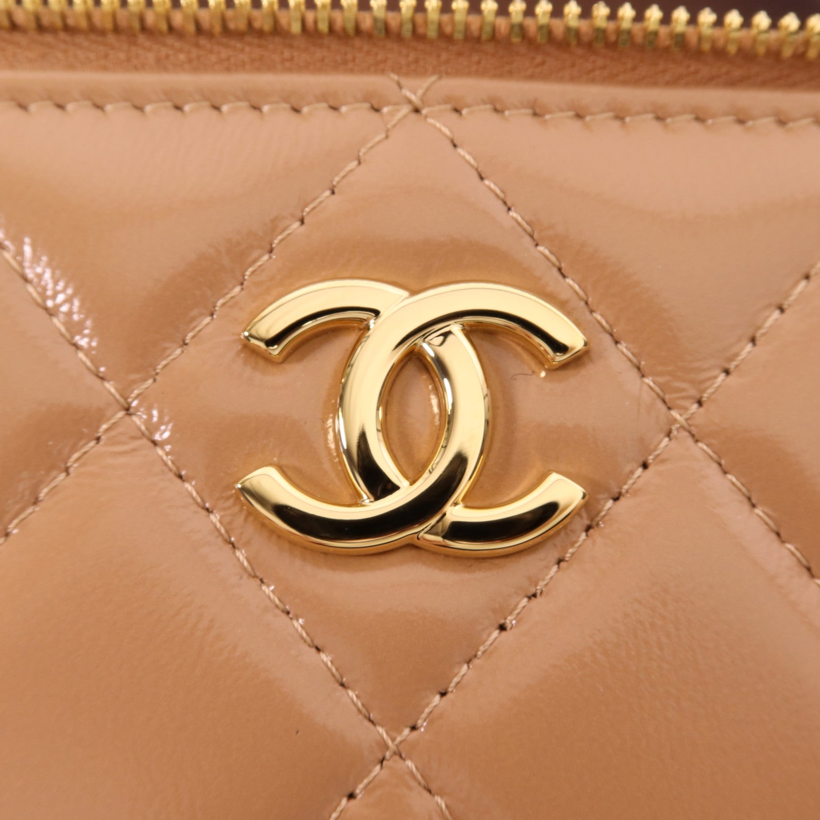 CHANEL 羊皮皮革Vanity Bag金扣手挽肩背兩用袋