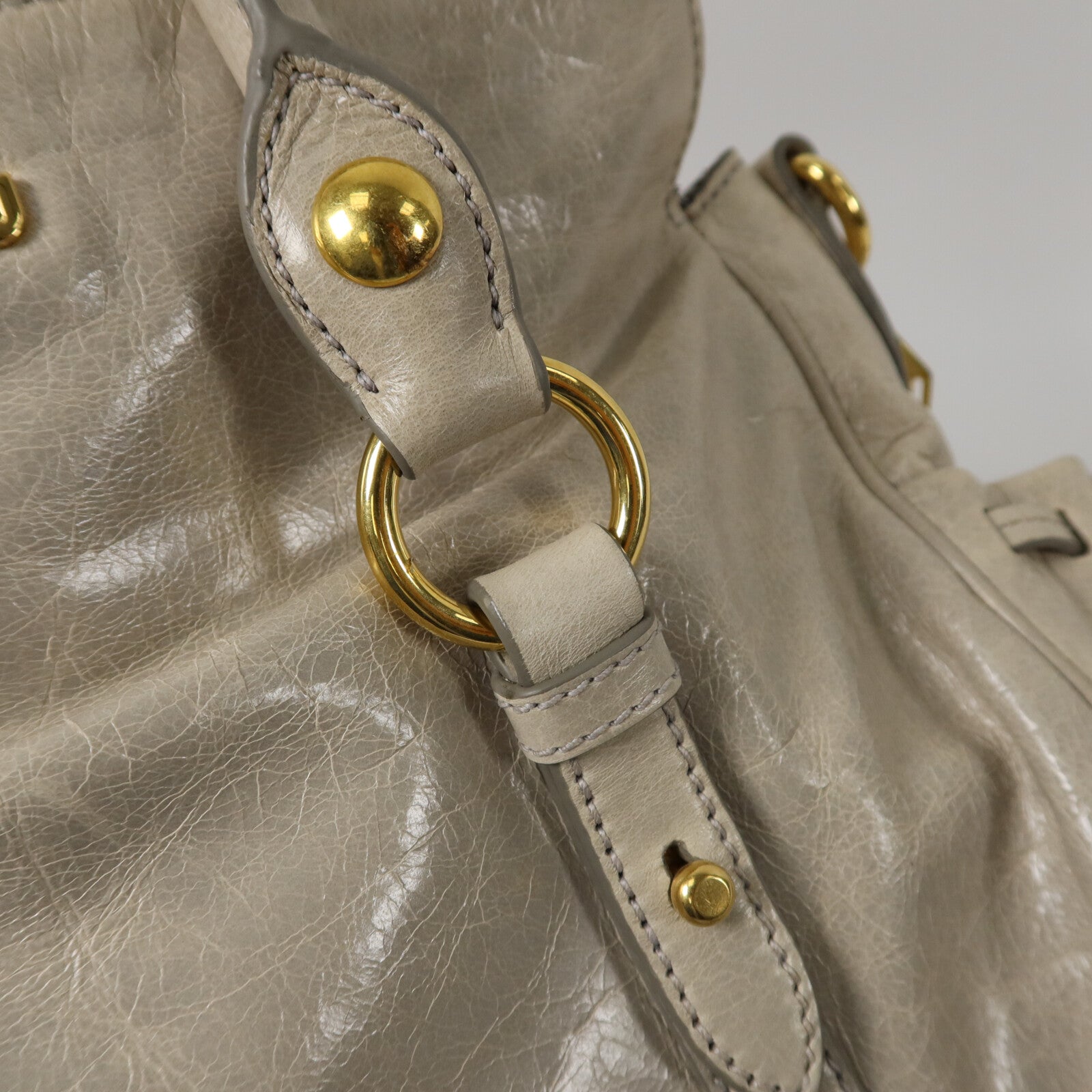 Miu Miu 牛皮皮革Vitello Lux Bow Bag手挽肩背兩用袋