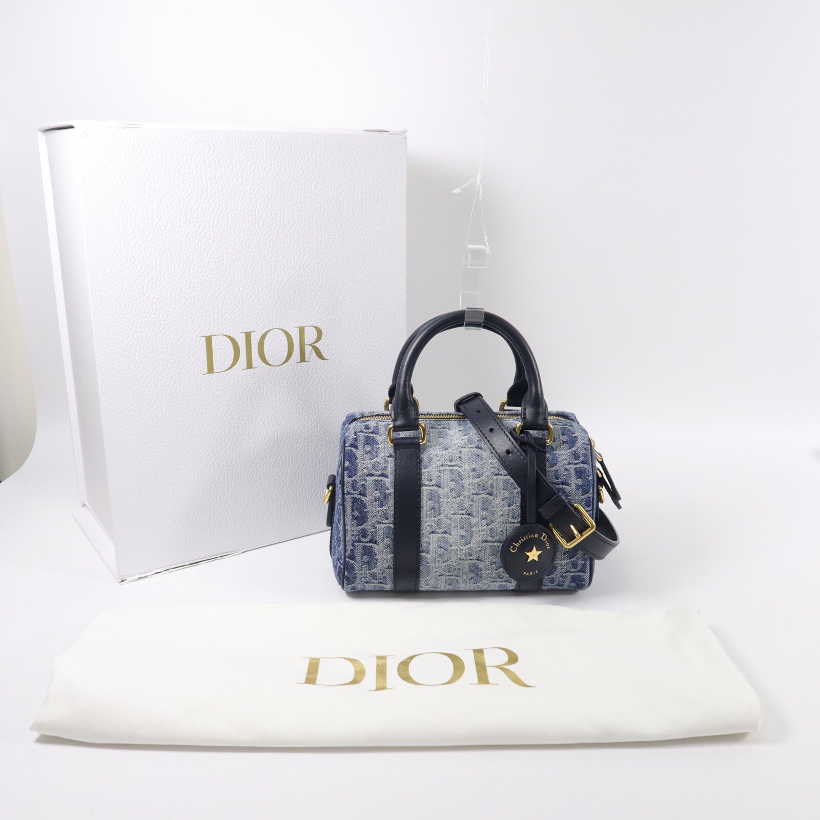 Dior Denim Groove 20手挽肩背兩用袋