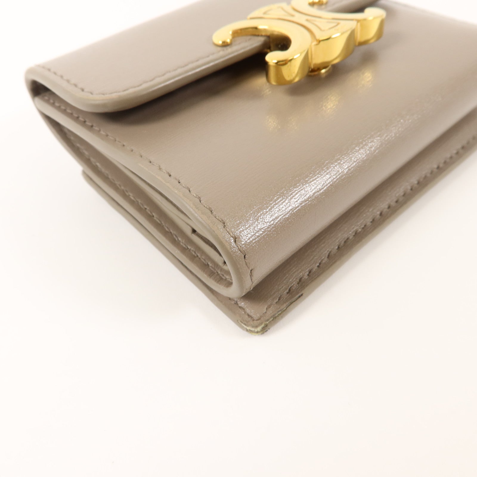 CELINE 牛皮皮革Compact Wallet with Coin Purse錢包