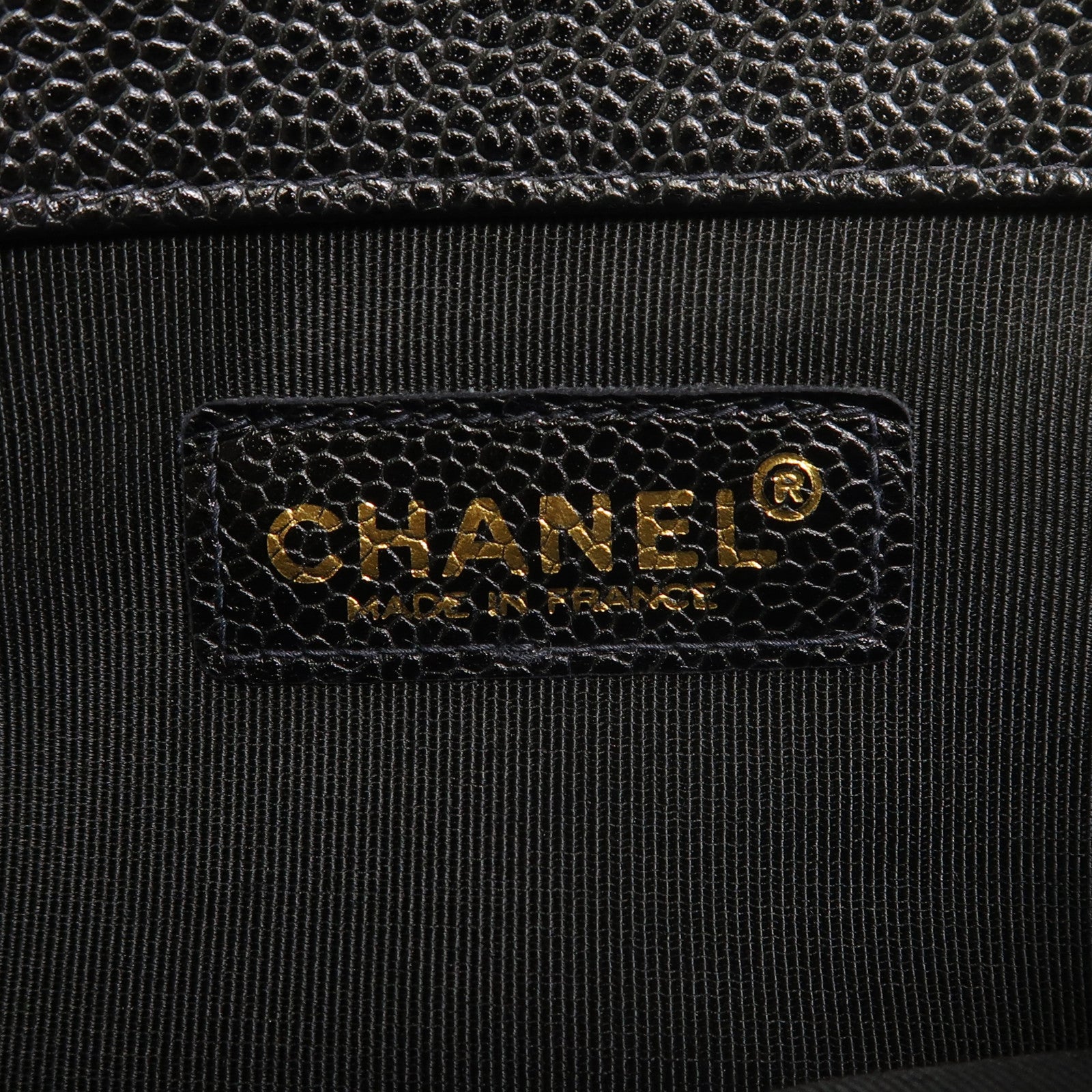 CHANEL 牛皮皮革Vintage Tote Bag金扣肩背袋