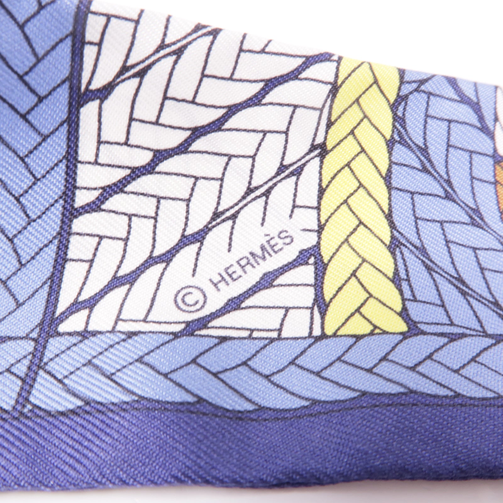 HERMES 絲質Twilly絲巾