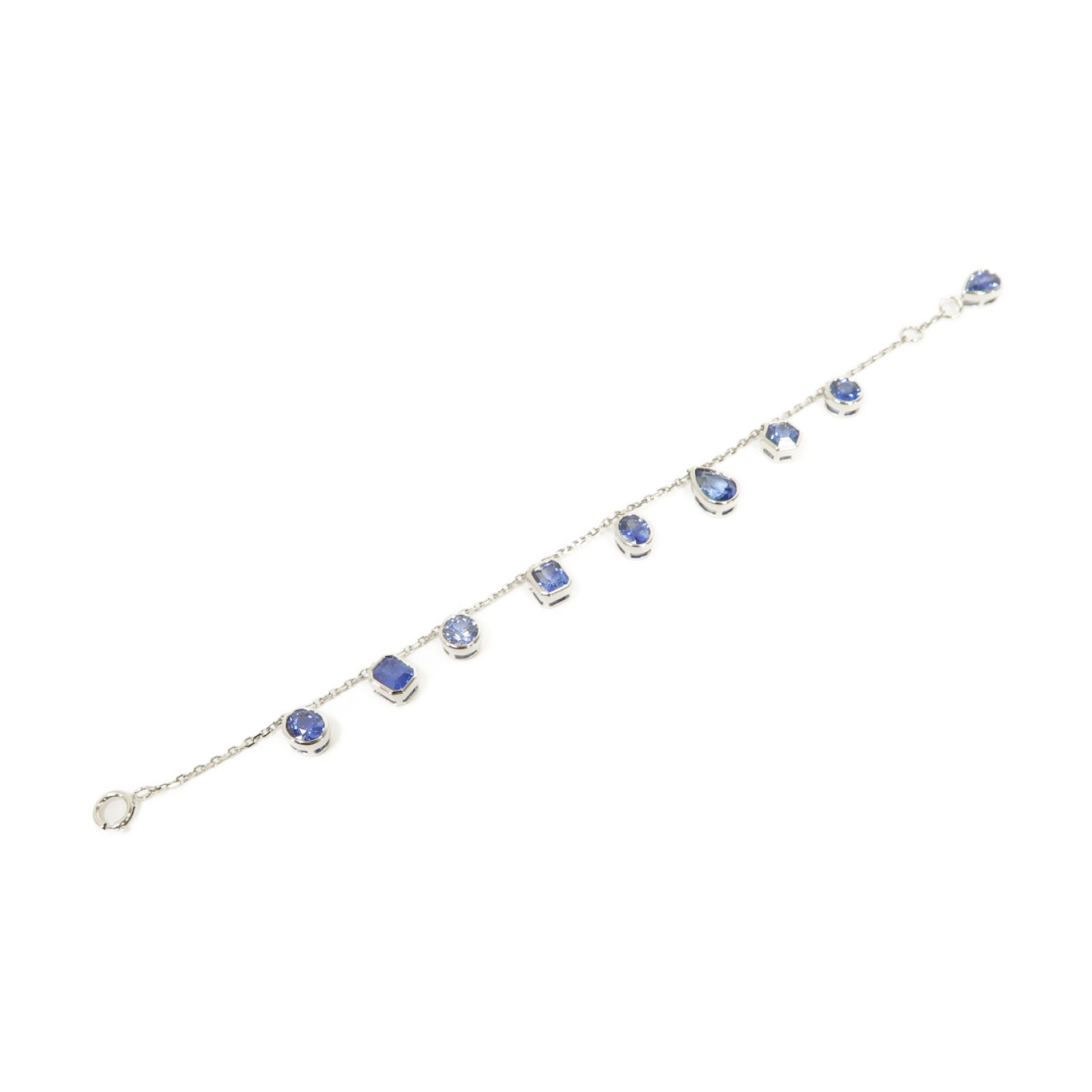 JEWELRY 18K白金Sapphire Bracelet 6.25ct藍寶石手鏈