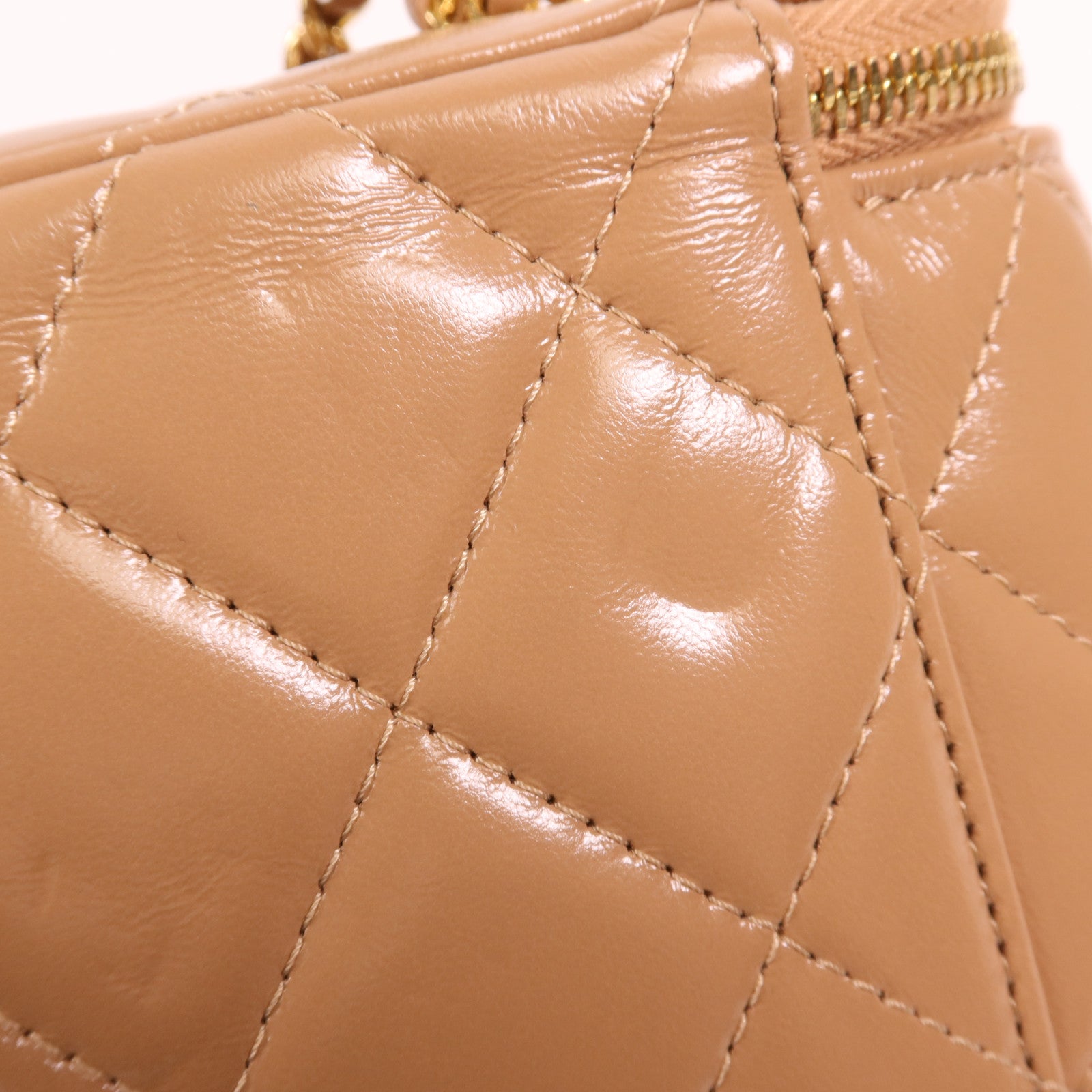 CHANEL 羊皮皮革Vanity Bag金扣手挽肩背兩用袋