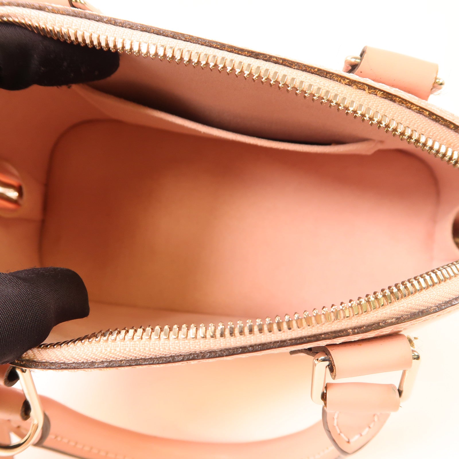 LOUIS VUITTON Epi Alma BB銀扣手挽肩背兩用袋