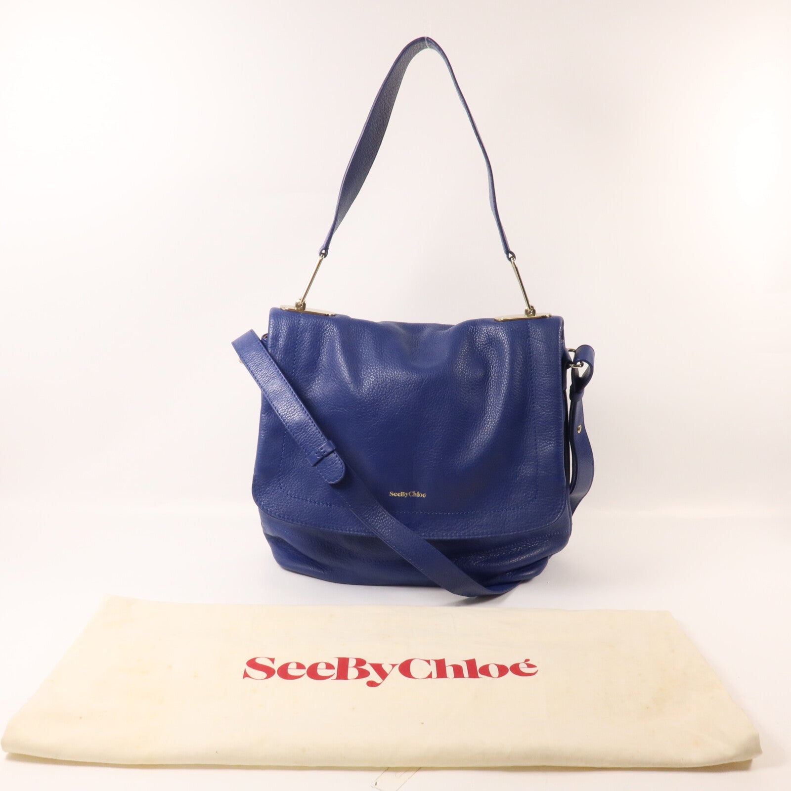 SEE BY CHLOE 牛皮皮革2 Way Shoulder Bag手挽肩背兩用袋