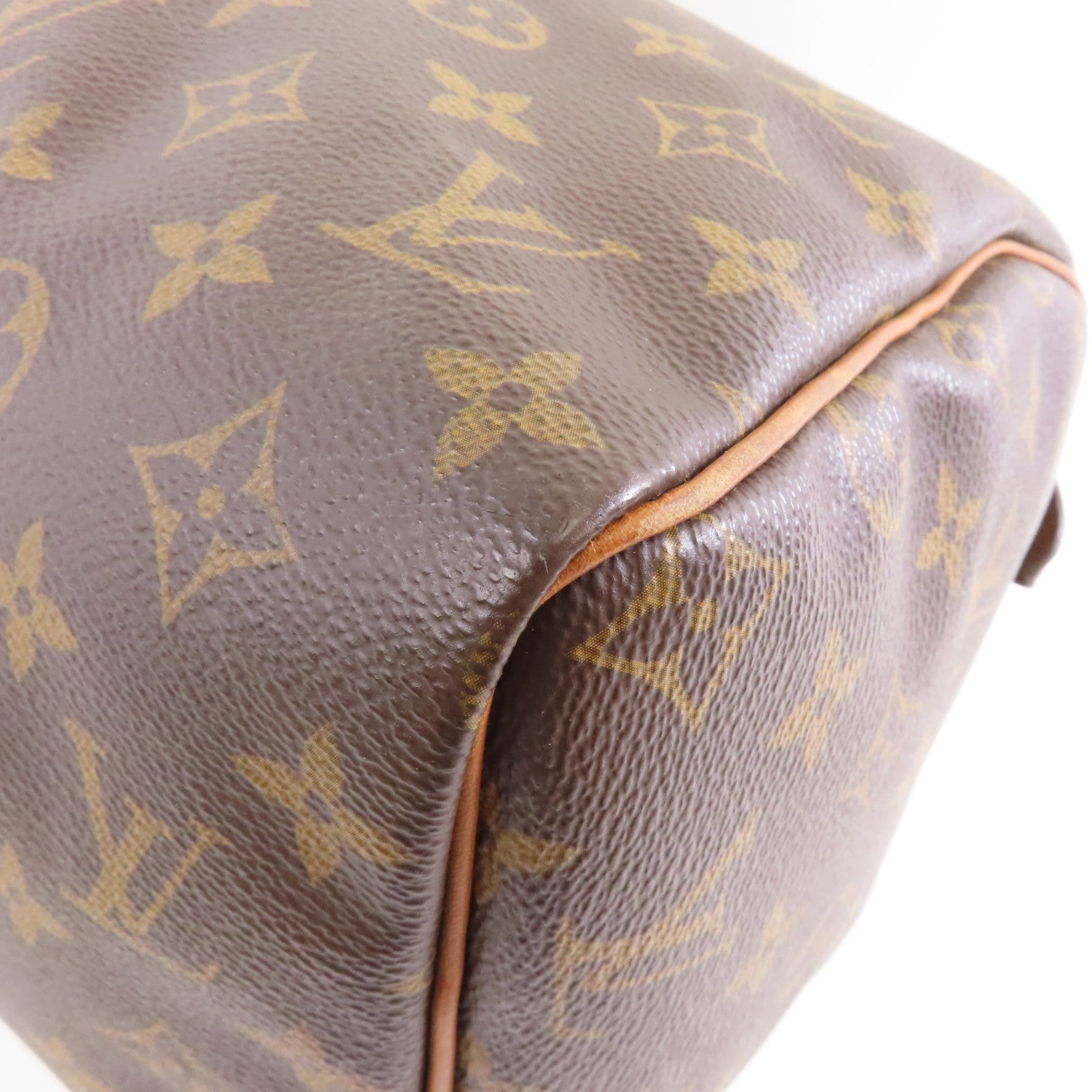 LOUIS VUITTON 【激減優惠】Monogram Speedy 30金扣手挽袋棕色