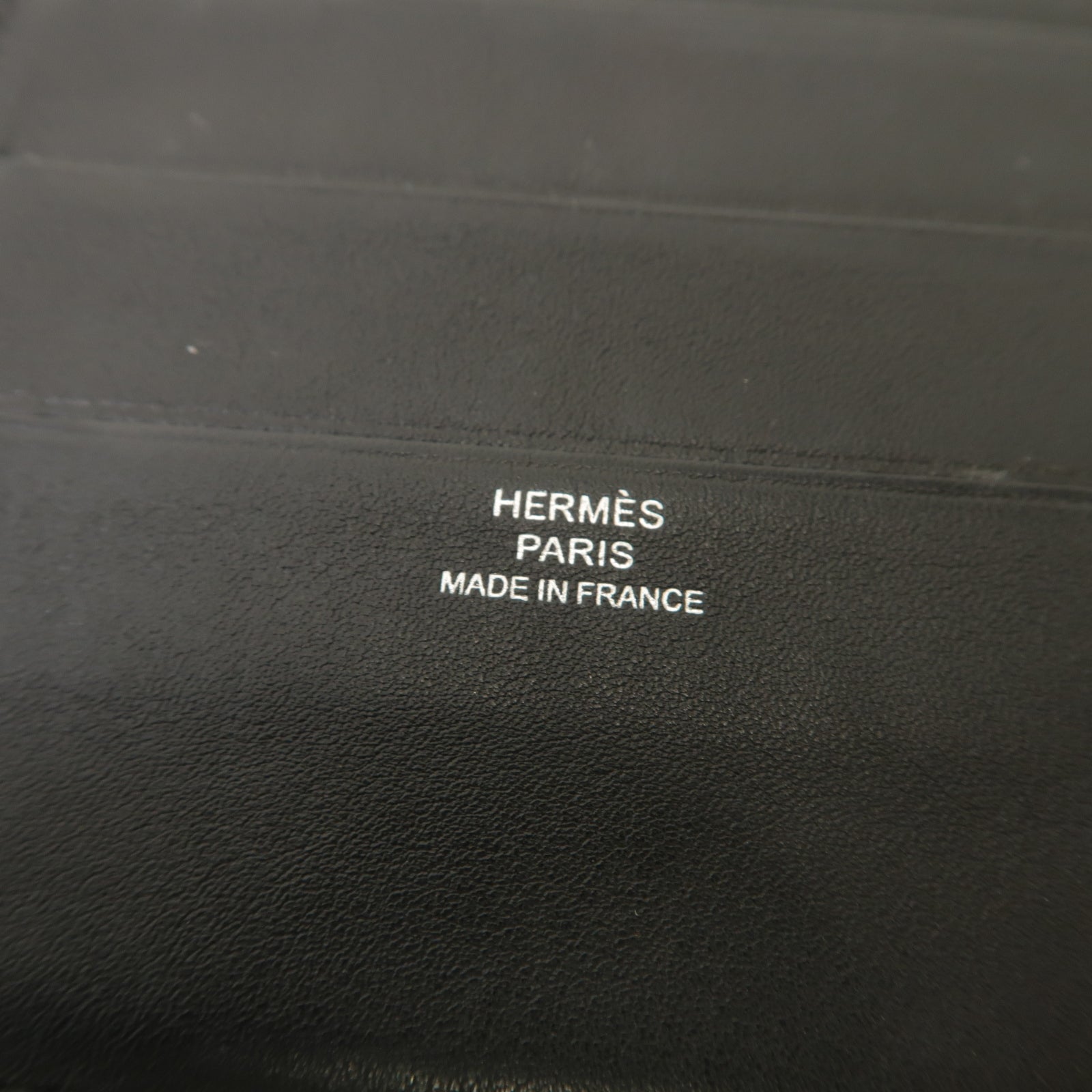 HERMES 【激減優惠】Swift皮革Bi-Fold Wallet銀扣折叠錢包黑色