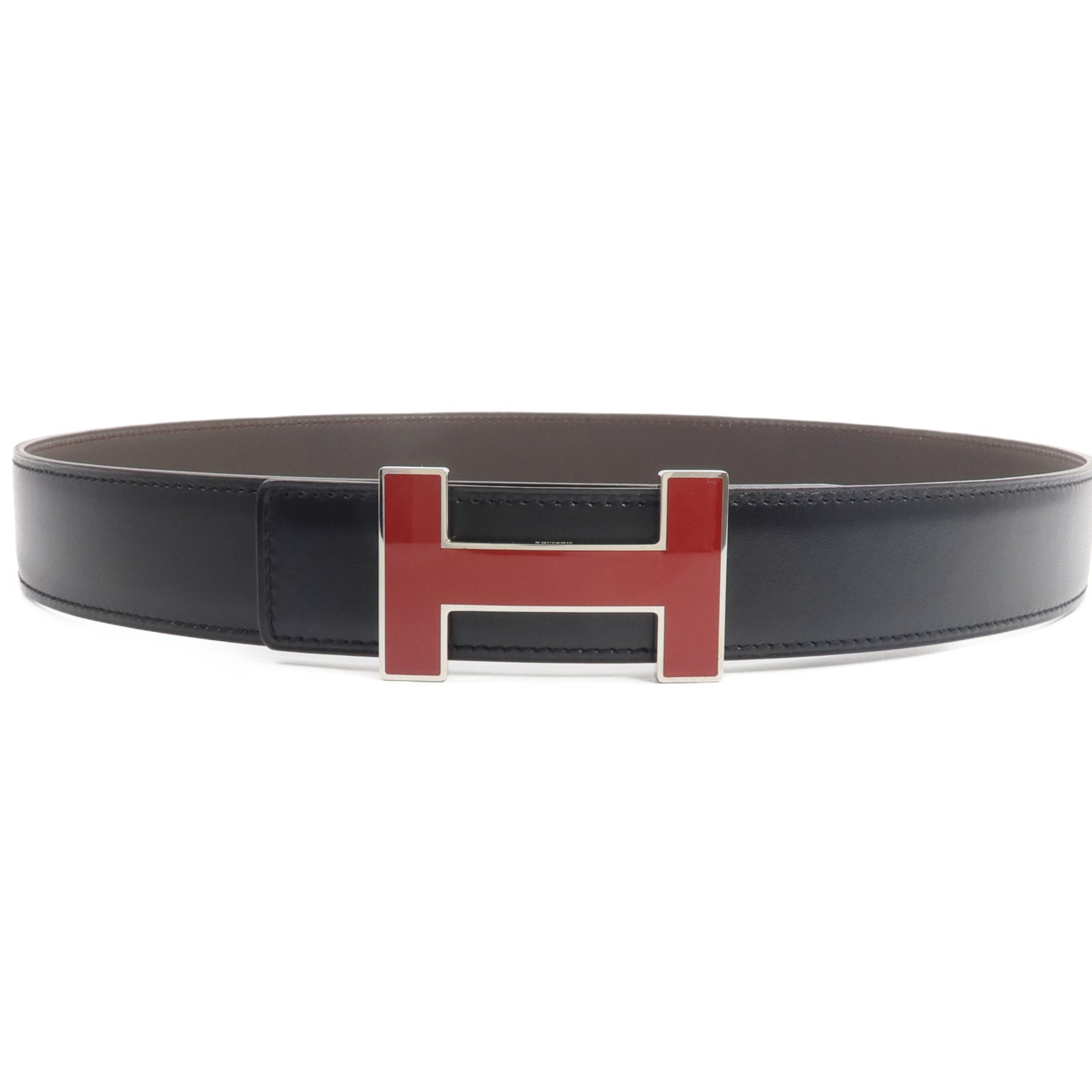 HERMES Box Calf皮革Belt皮帶Noir