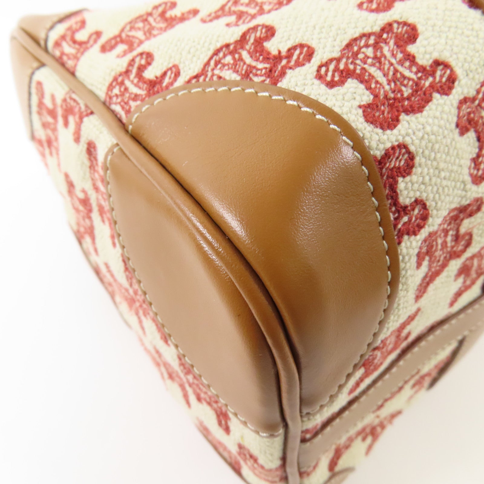 CELINE 帆布2 Way Shoulder金扣手挽肩背兩用袋