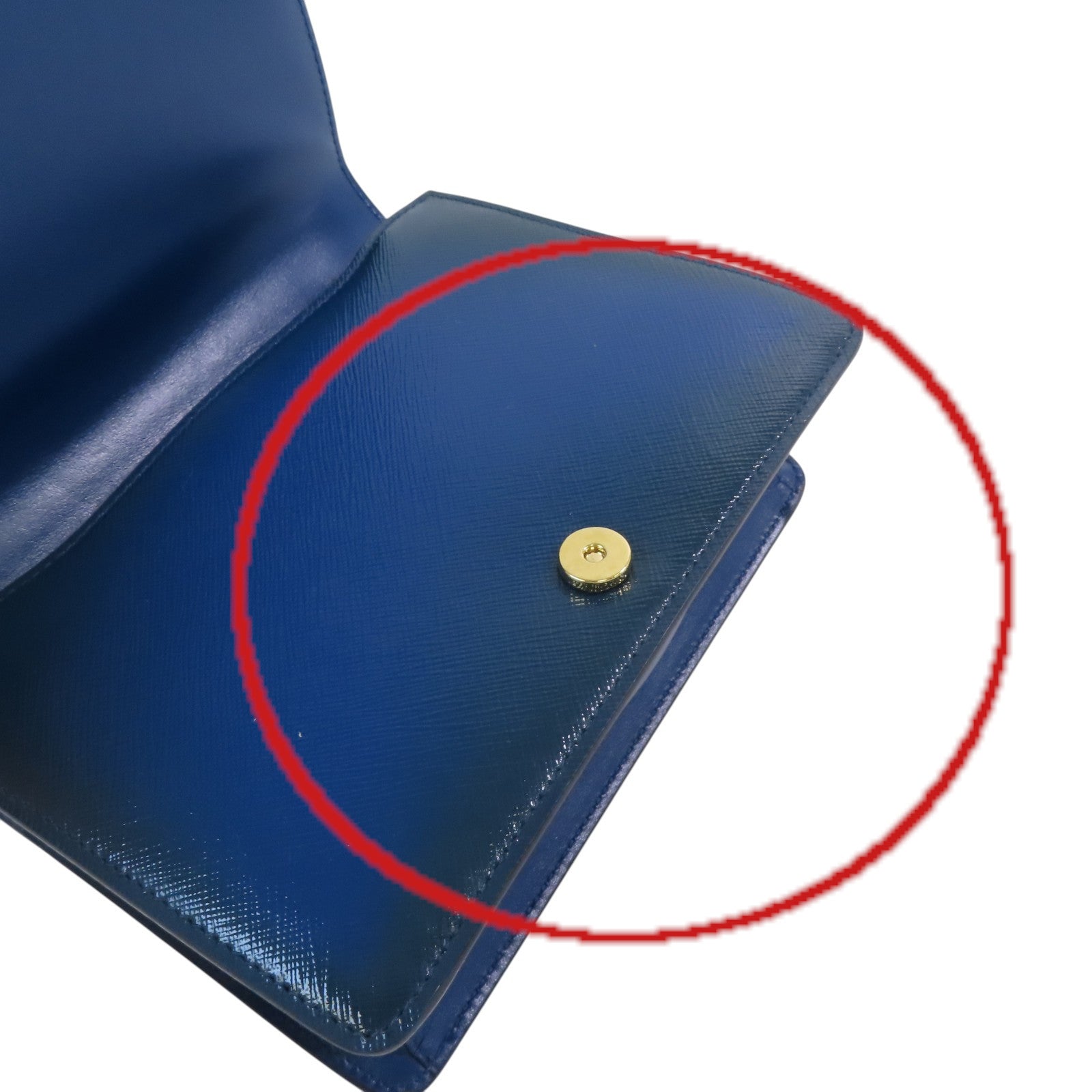 PRADA 漆皮皮革Chain Shoulder Bag金扣鏈帶肩背袋