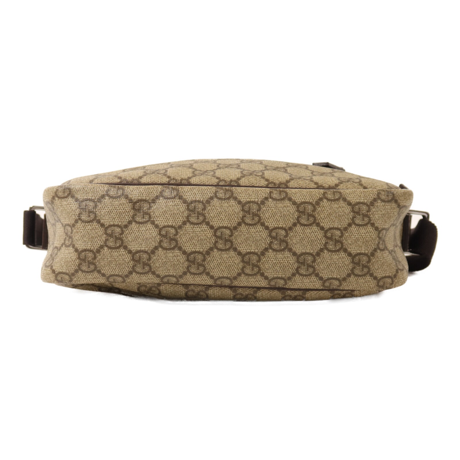 GUCCI 塗層帆布Shoulder Bag銀扣肩背袋