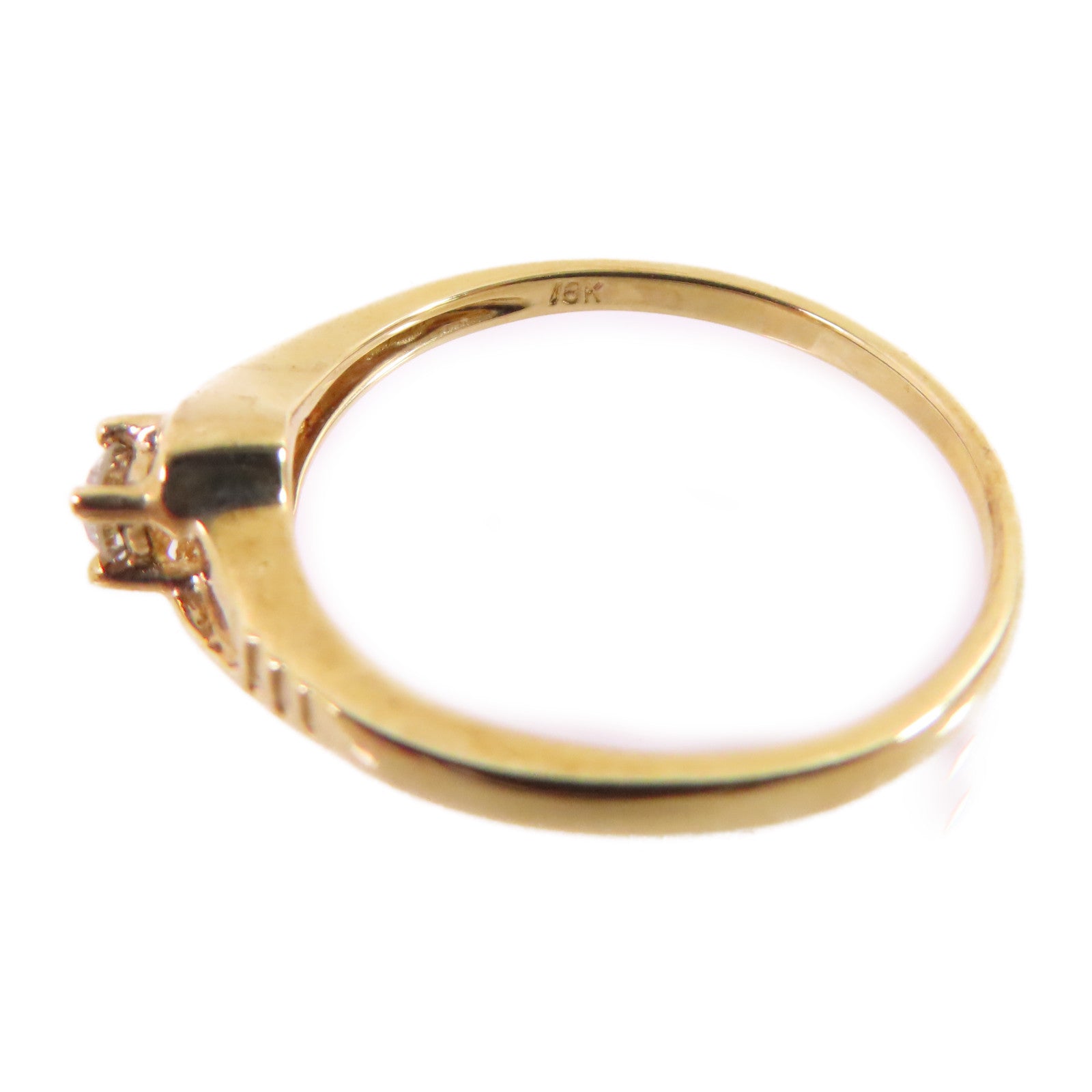 JEWELRY 【激減優惠】18K黃金/鑽石Diamond Ring戒指US#6