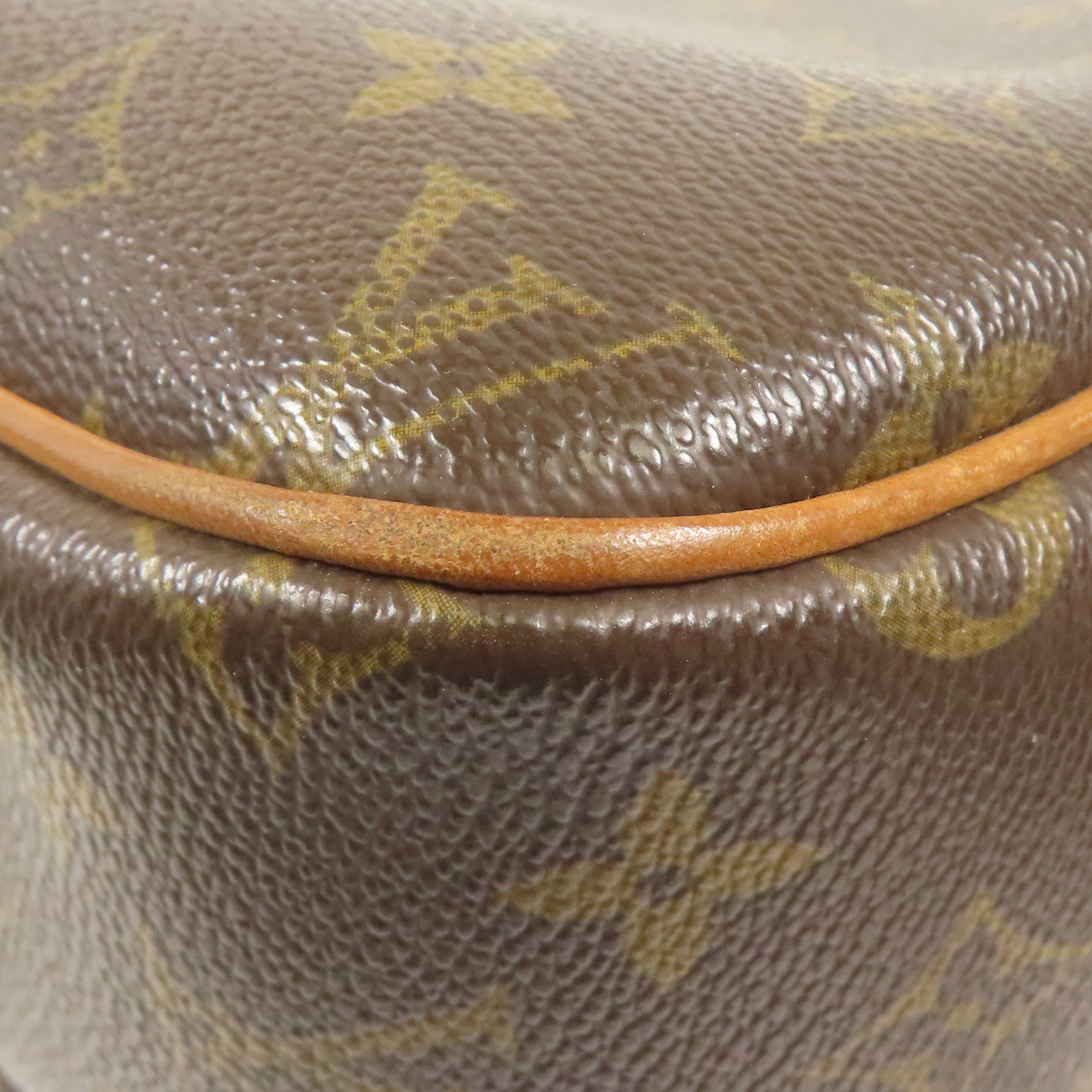 LOUIS VUITTON Monogram Reporter PM金扣肩背袋棕色