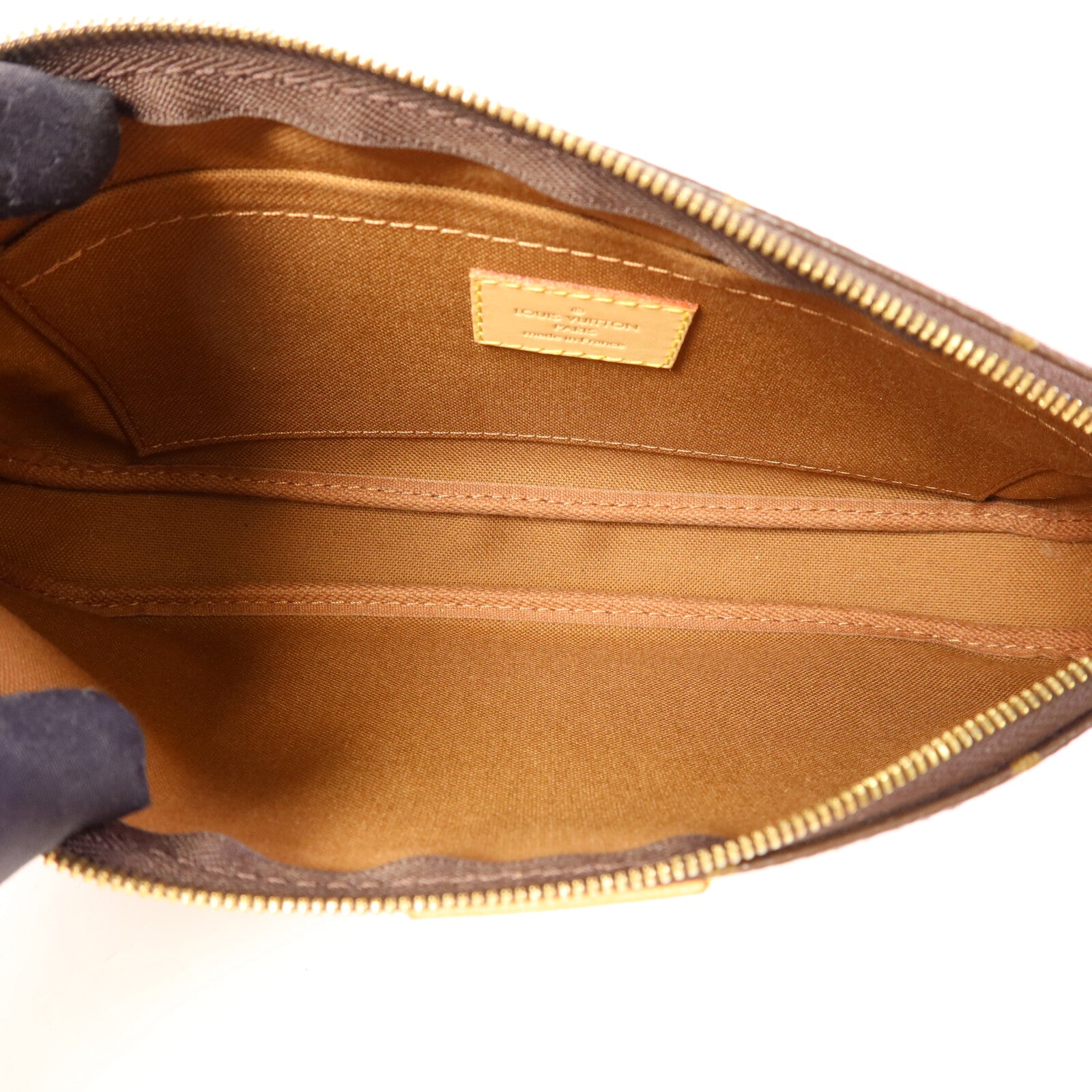 LOUIS VUITTON Monogram Multi Pochette Accessoires金扣手挽肩背兩用袋棕色