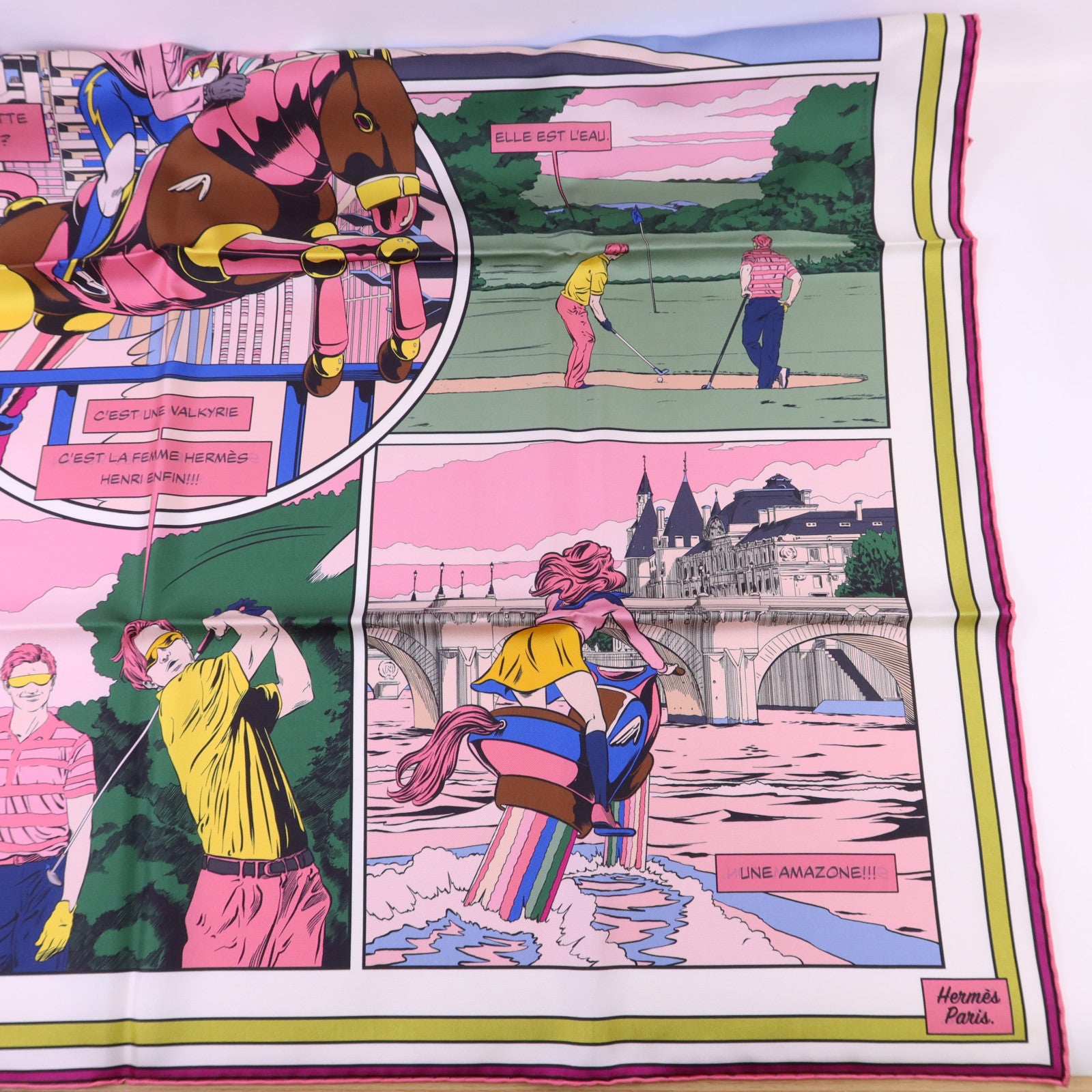 HERMES 【激減優惠】絲質Scarf 90X90絲巾