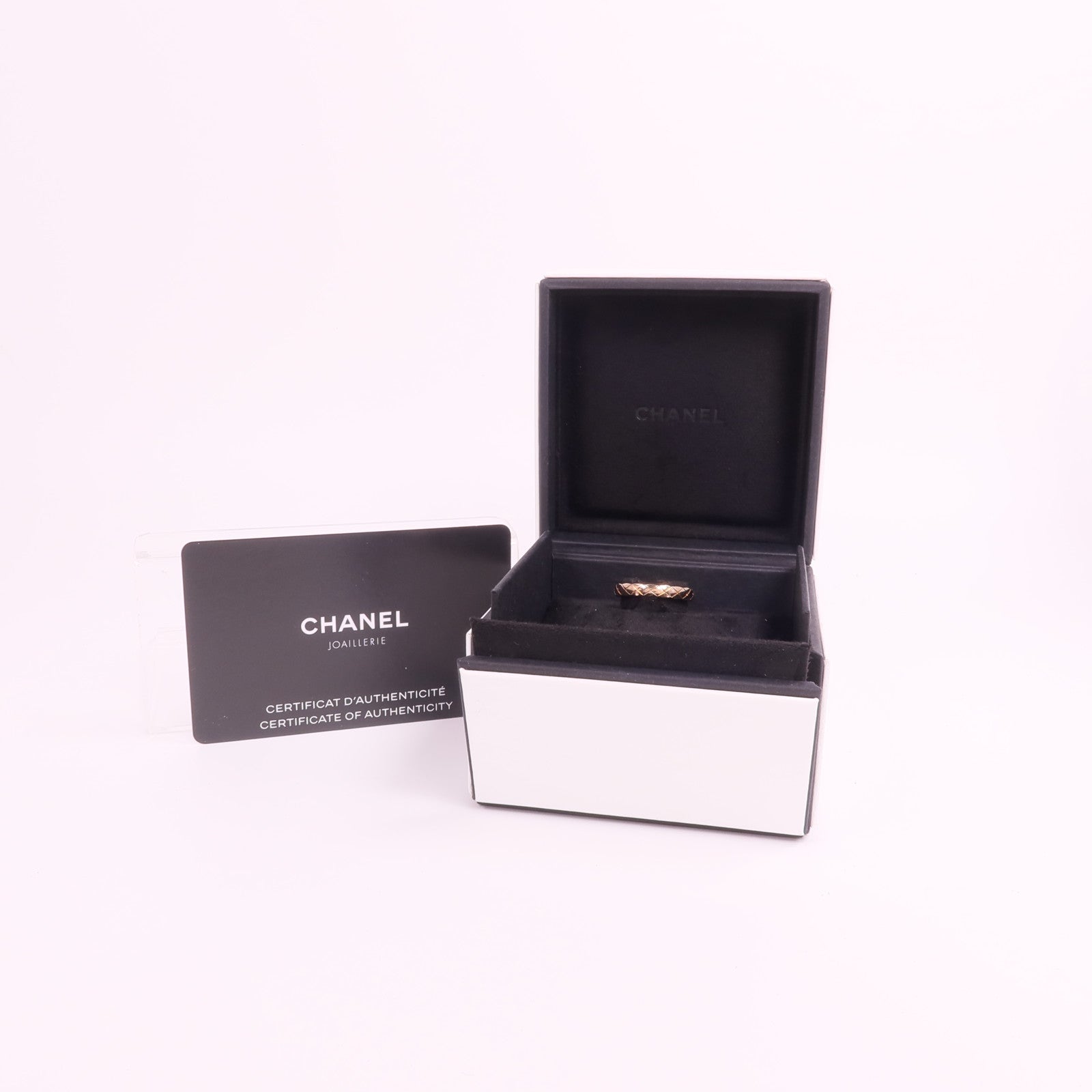 CHANEL 18K玫瑰金Coco Crush Ring戒指