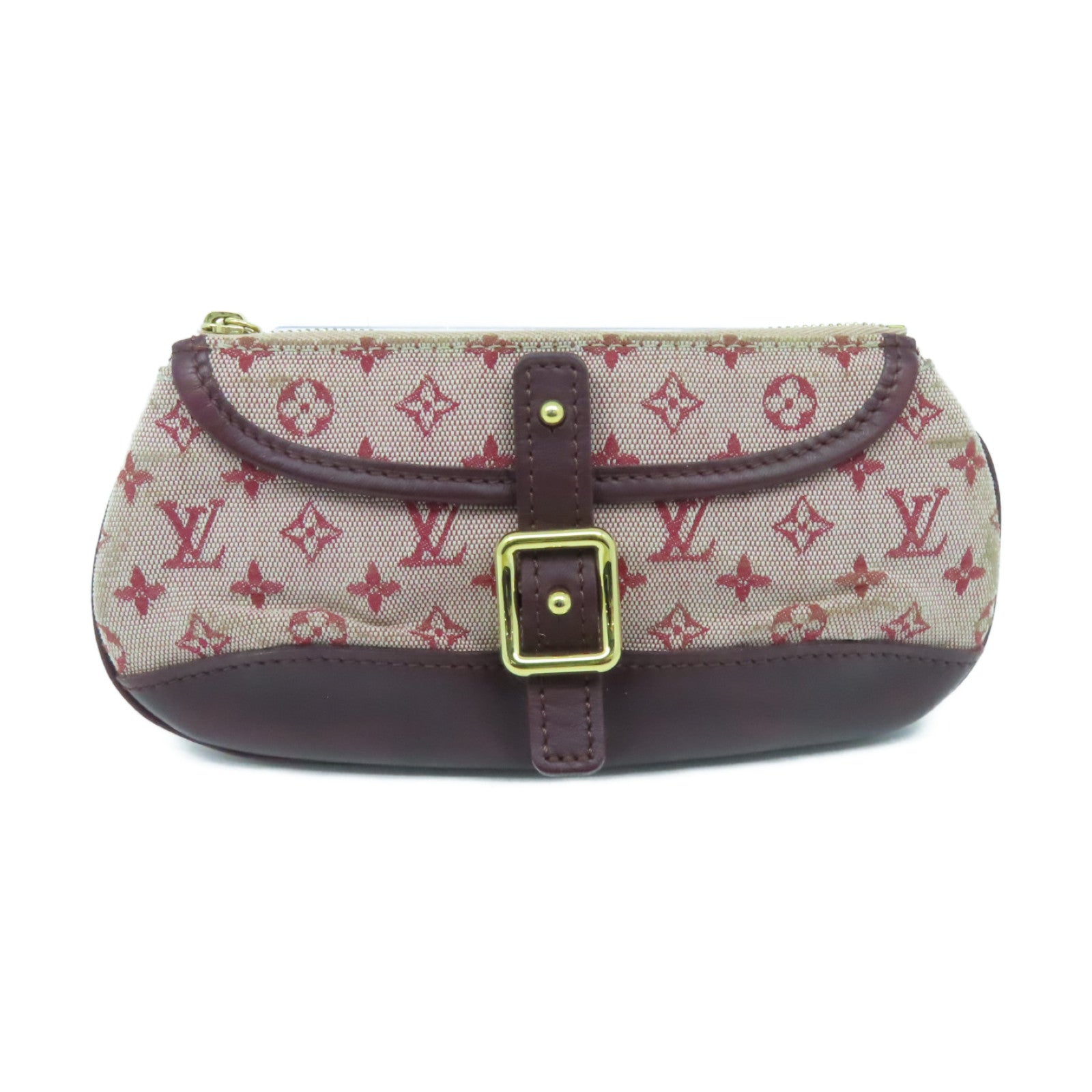 LOUIS VUITTON 【清倉大減價】Monogram Mini An Sophie Pouch金扣手拿包紅色/啡色