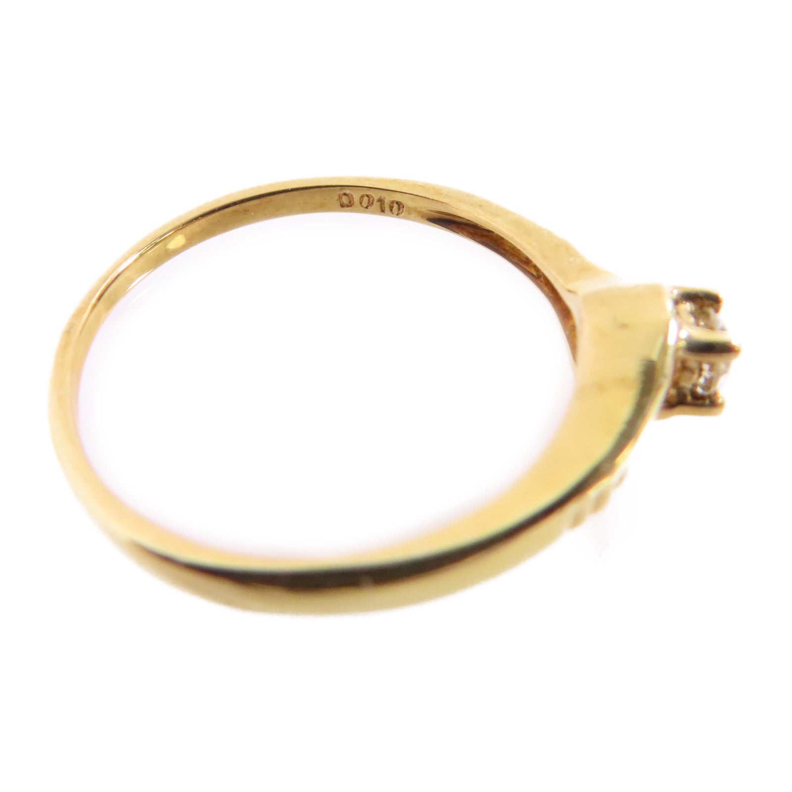 JEWELRY 【激減優惠】18K黃金/鑽石Diamond Ring戒指US#6