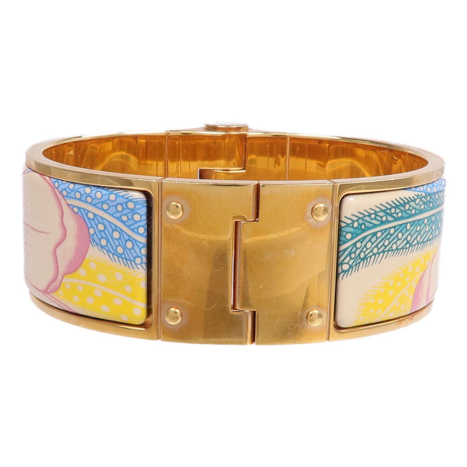 HERMES 金屬/琺瑯Charniere Bracelet手鐲