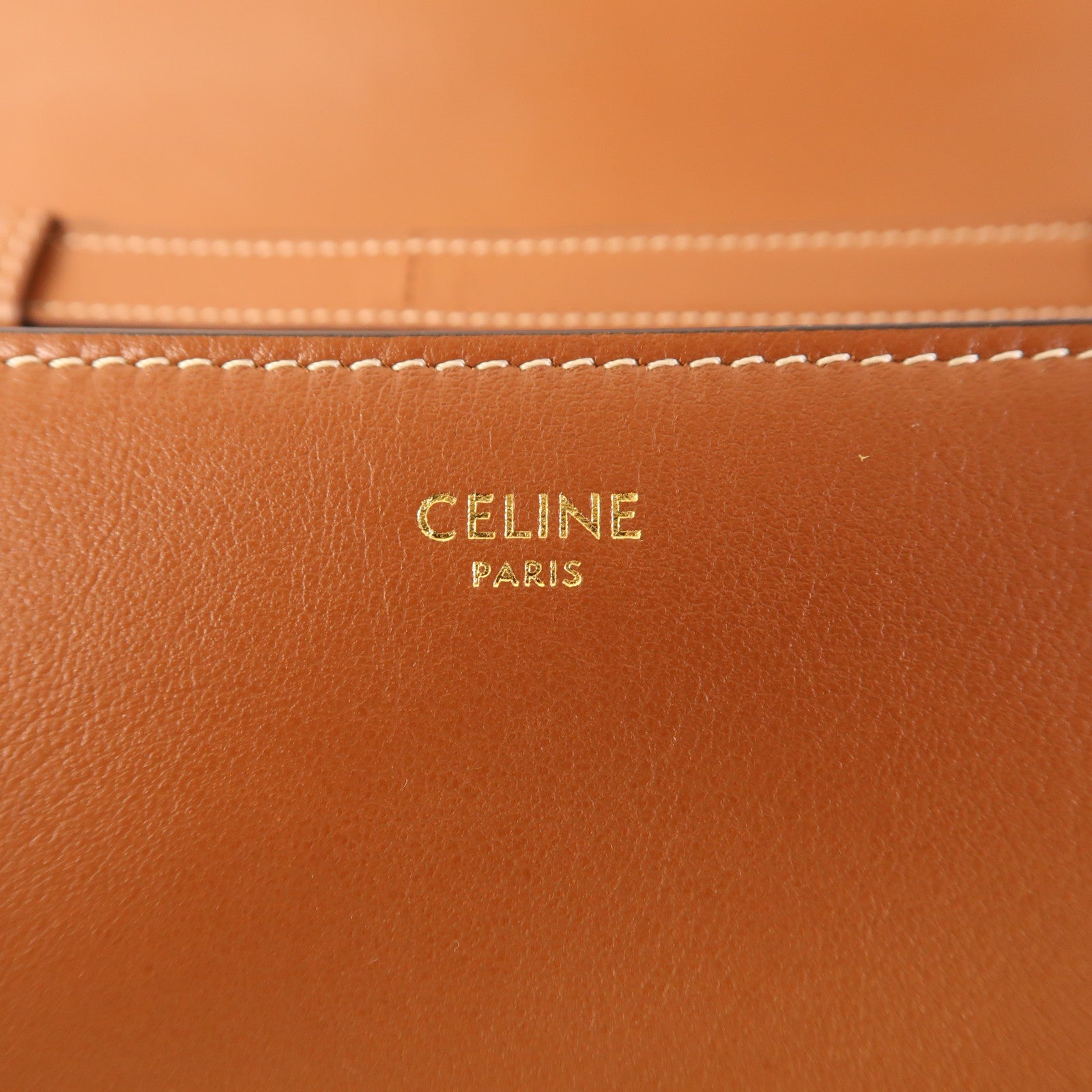 CELINE 牛皮皮革Shoulder Bag金扣肩背袋
