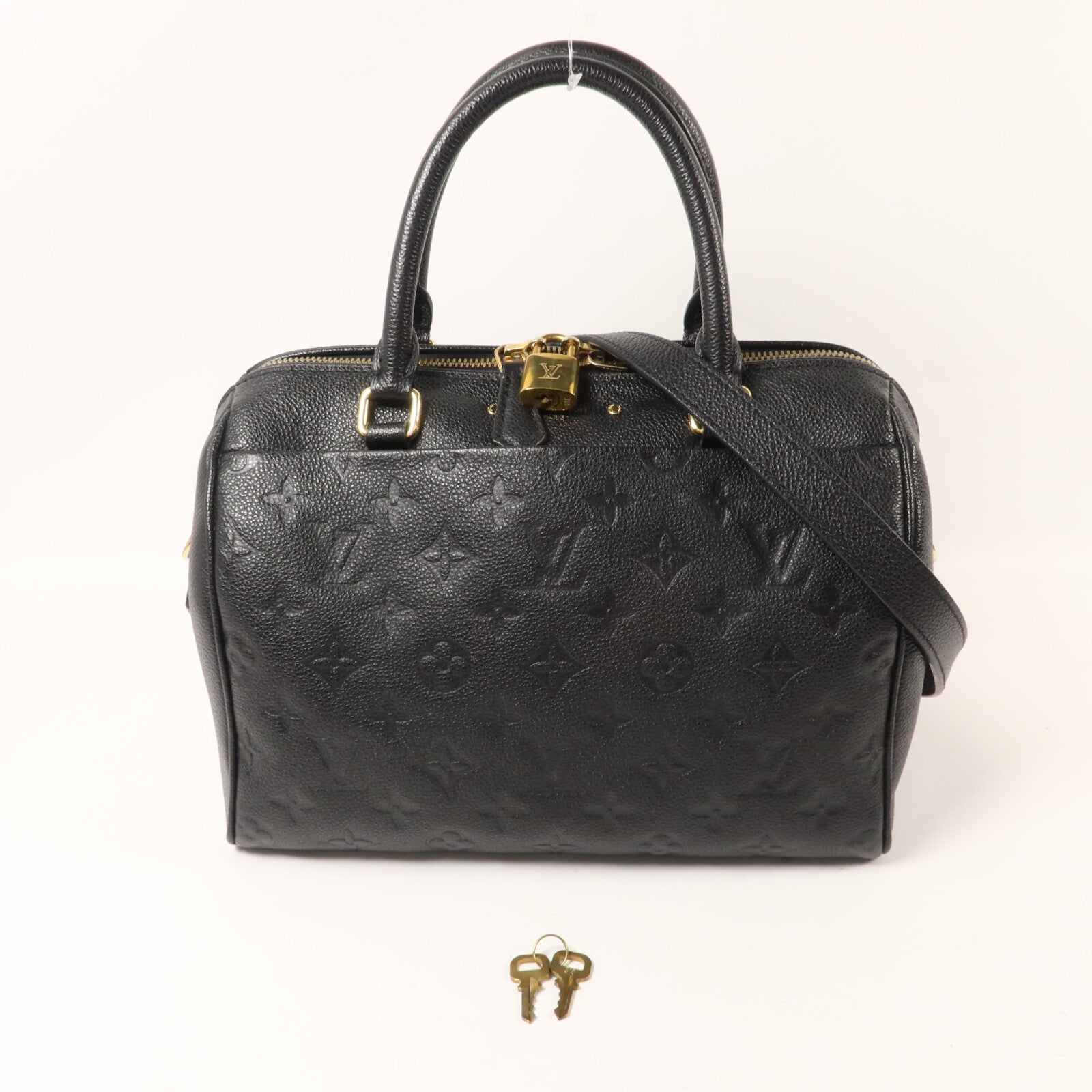 LOUIS VUITTON Monogram Empreinte Speedy Bandouliere 30手挽肩背兩用袋