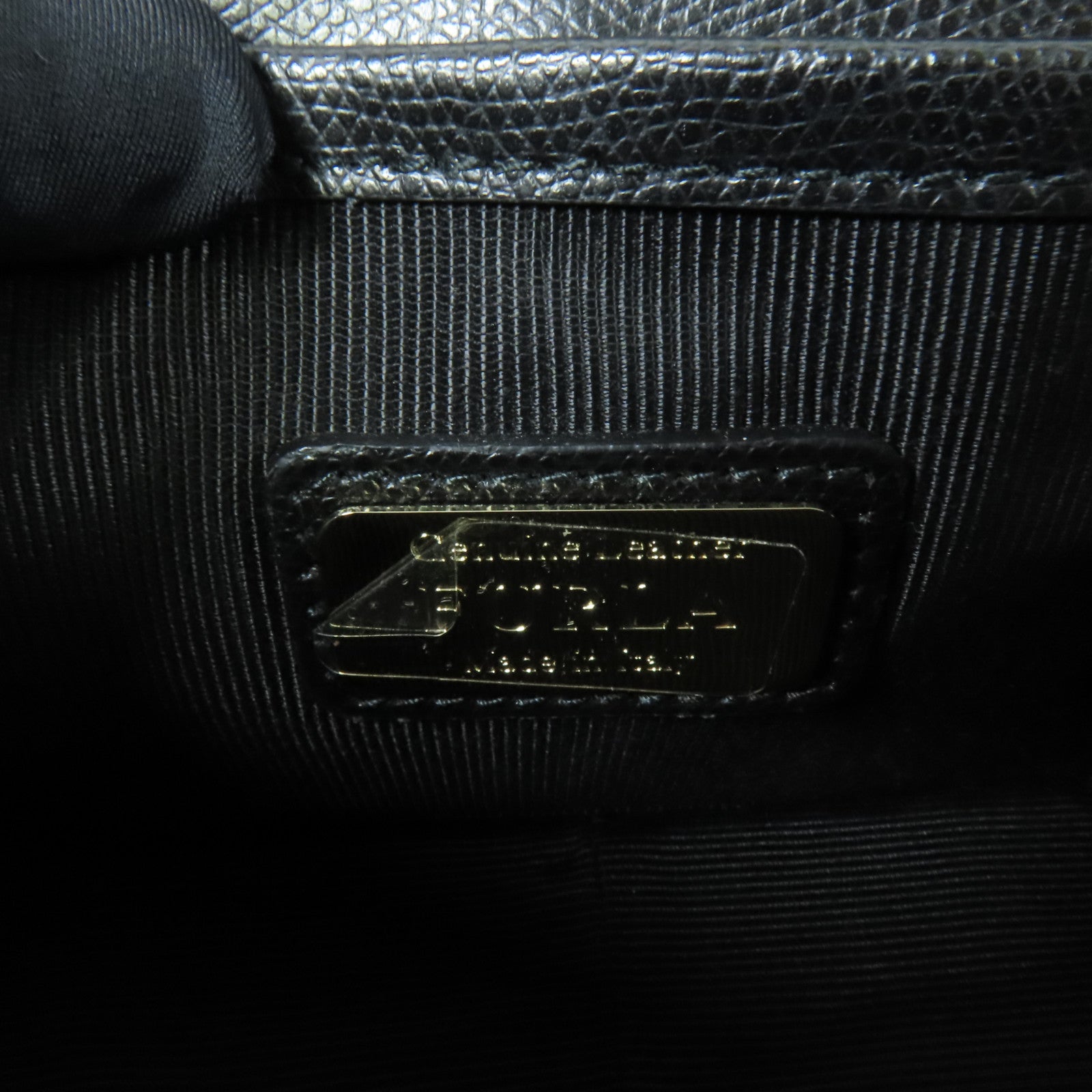 Furla 牛皮皮革Shoulder Bag金扣肩背袋