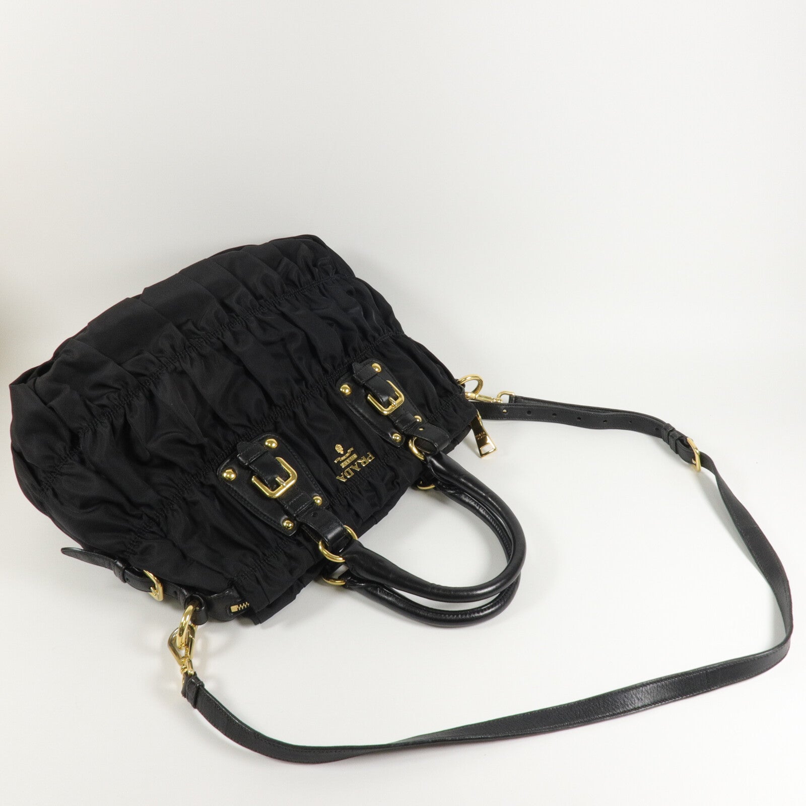 PRADA 尼龍Tessuto Gaufre 2 Way手挽肩背兩用袋