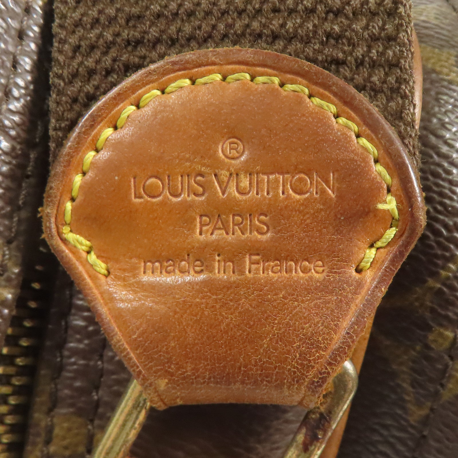 LOUIS VUITTON Monogram Reporter PM金扣肩背袋棕色