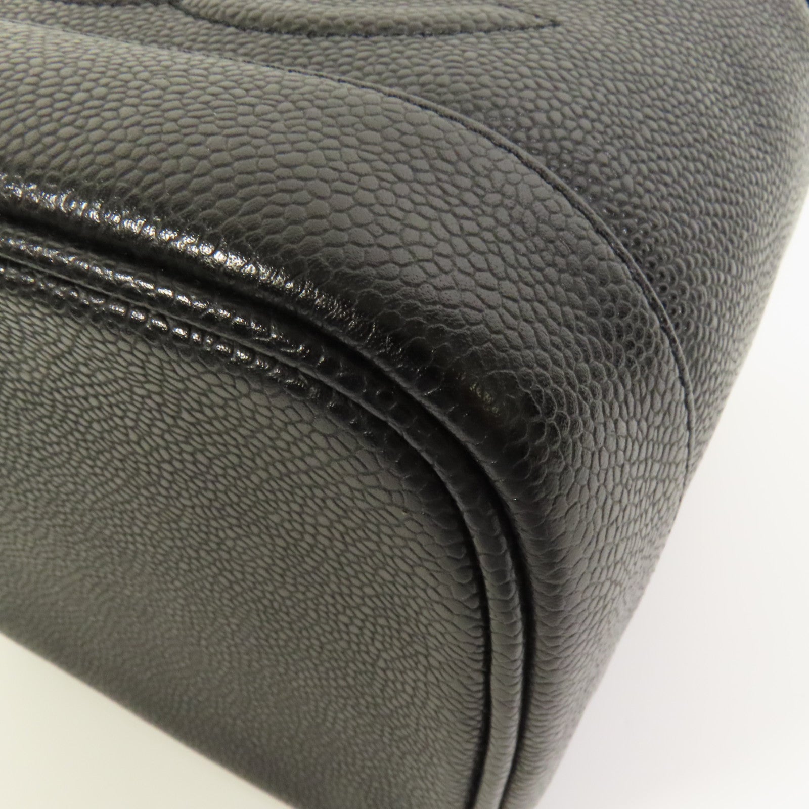 CHANEL 牛皮皮革Vintage Vanity金扣手挽袋